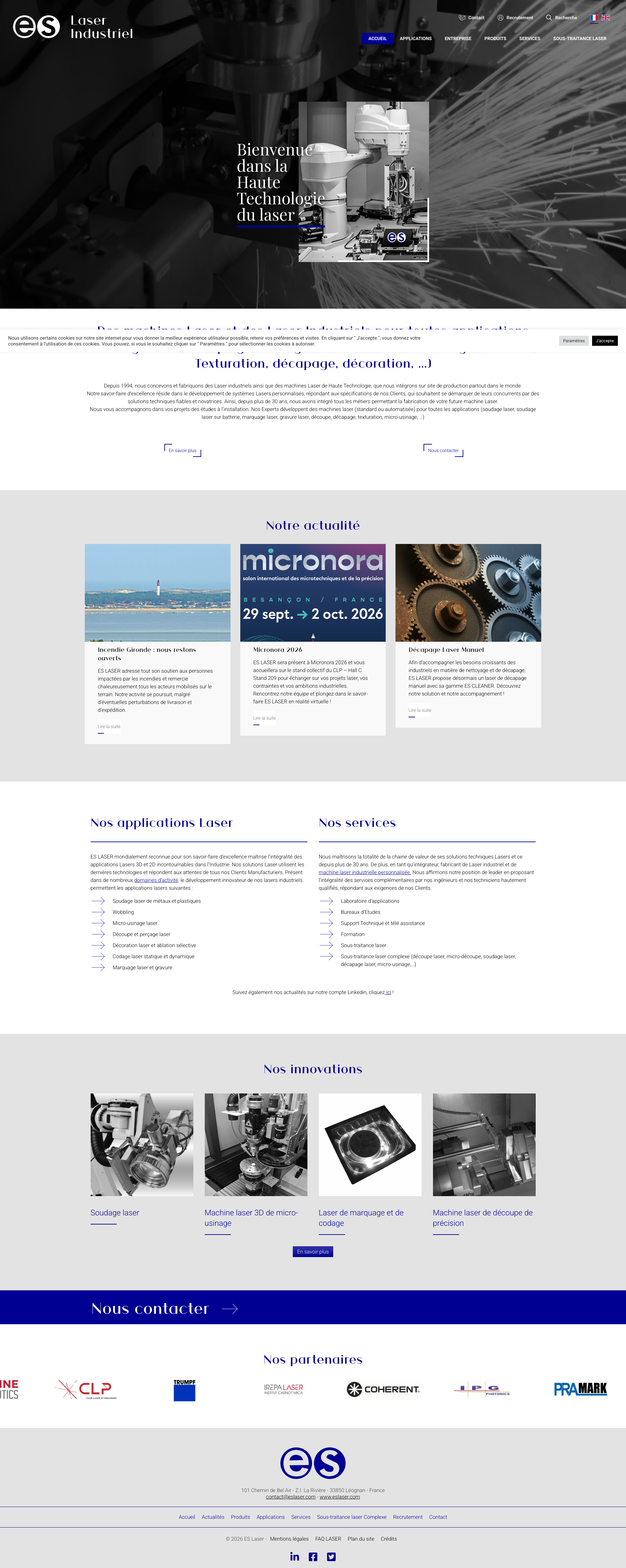 Aperçu du site
