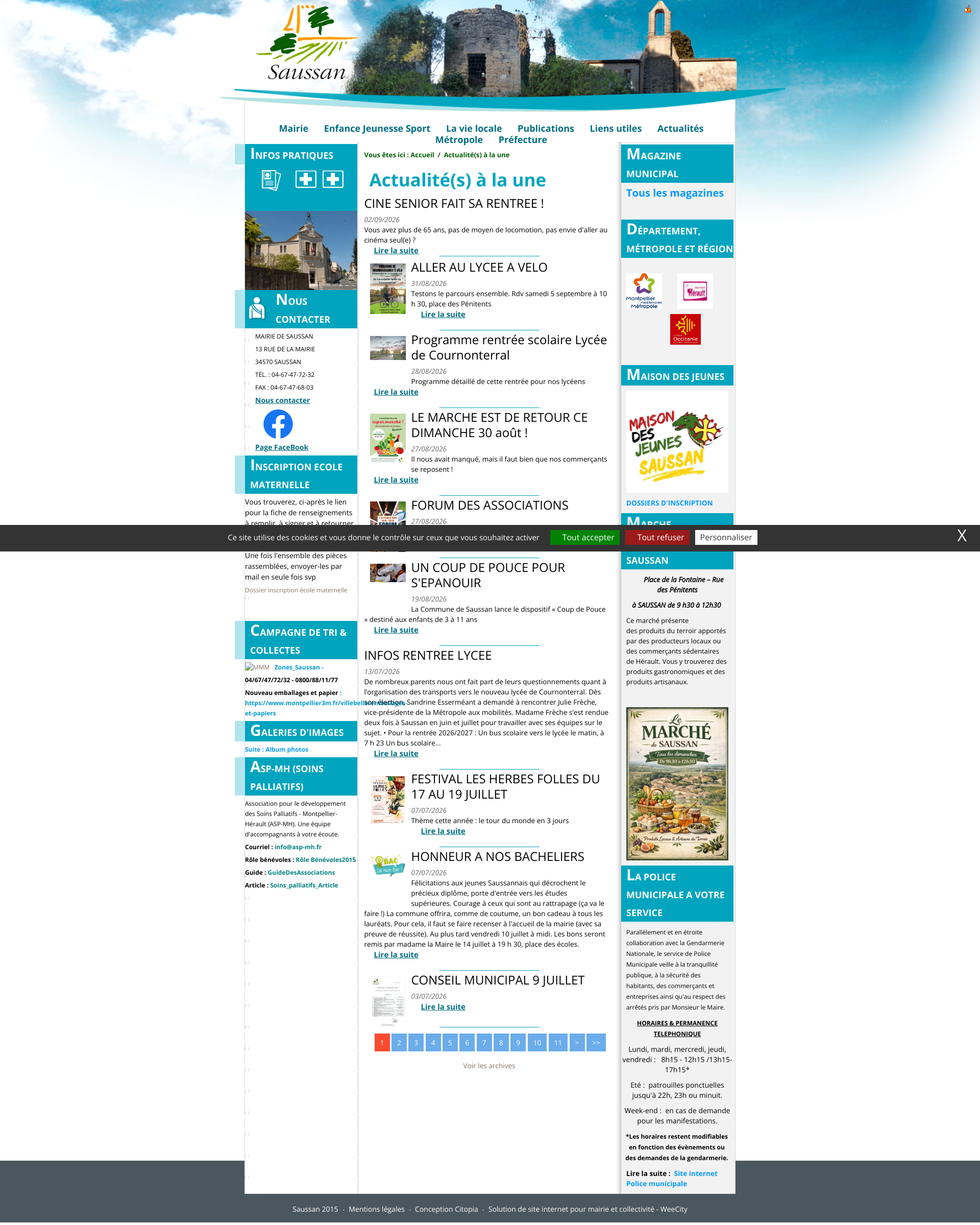 Aperçu du site