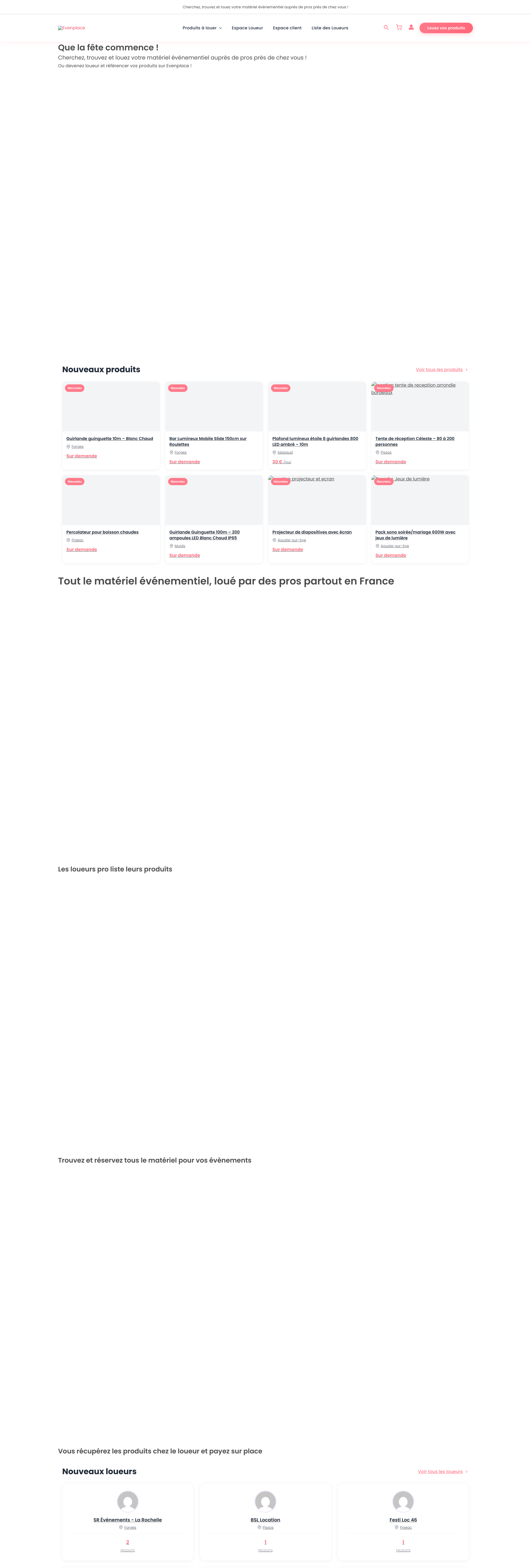 Aperçu du site
