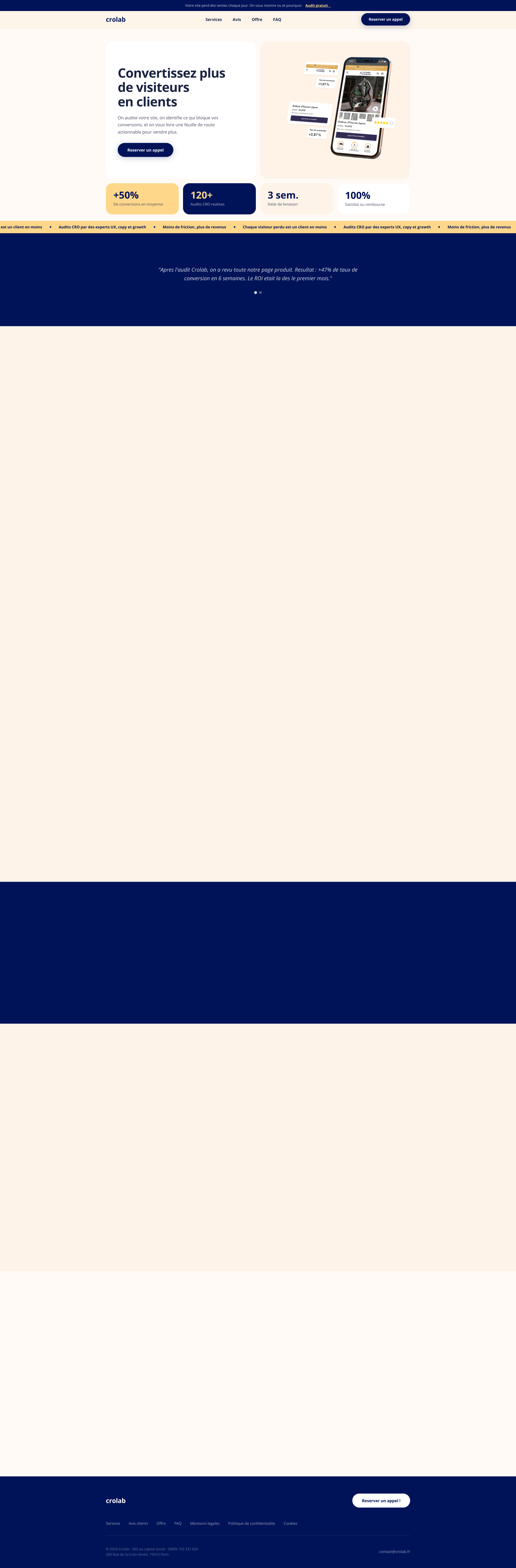 Aperçu du site
