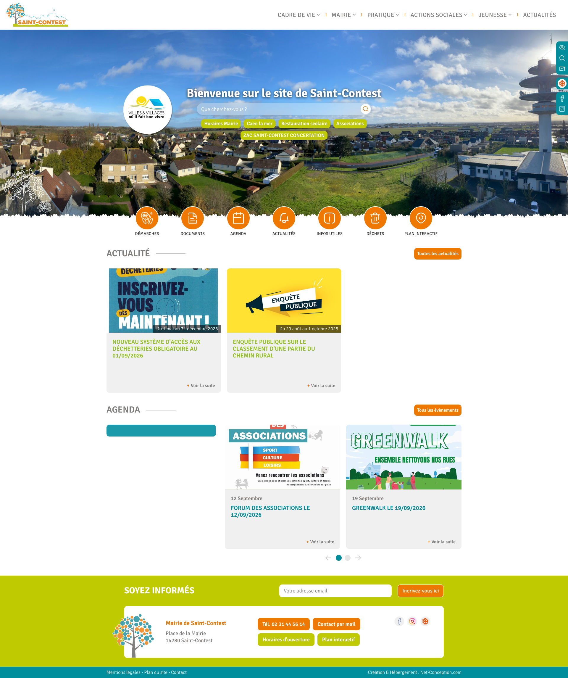 Aperçu du site