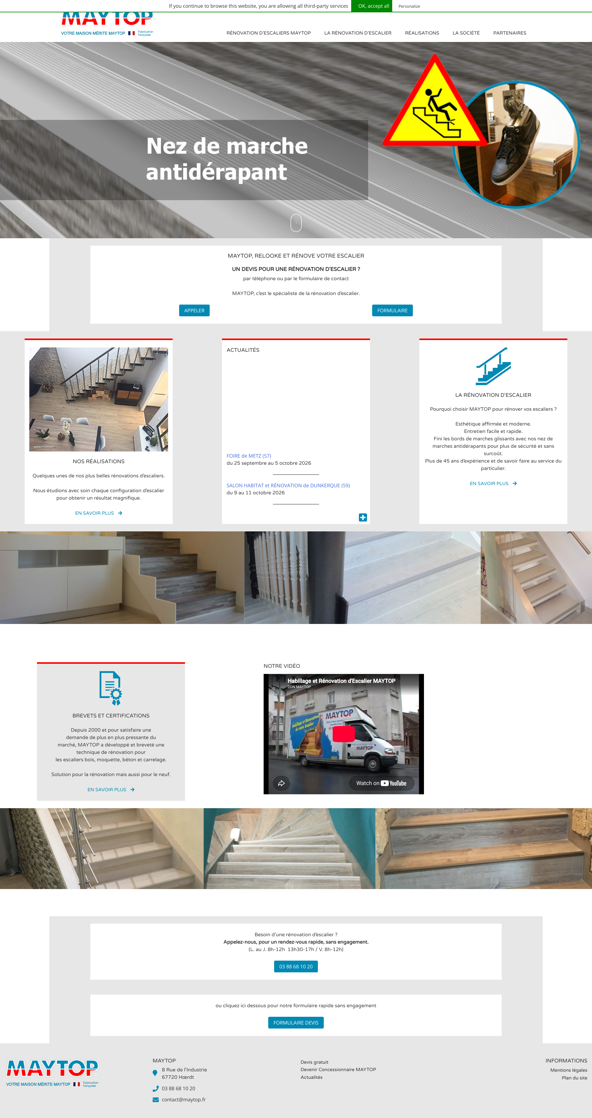 Aperçu du site