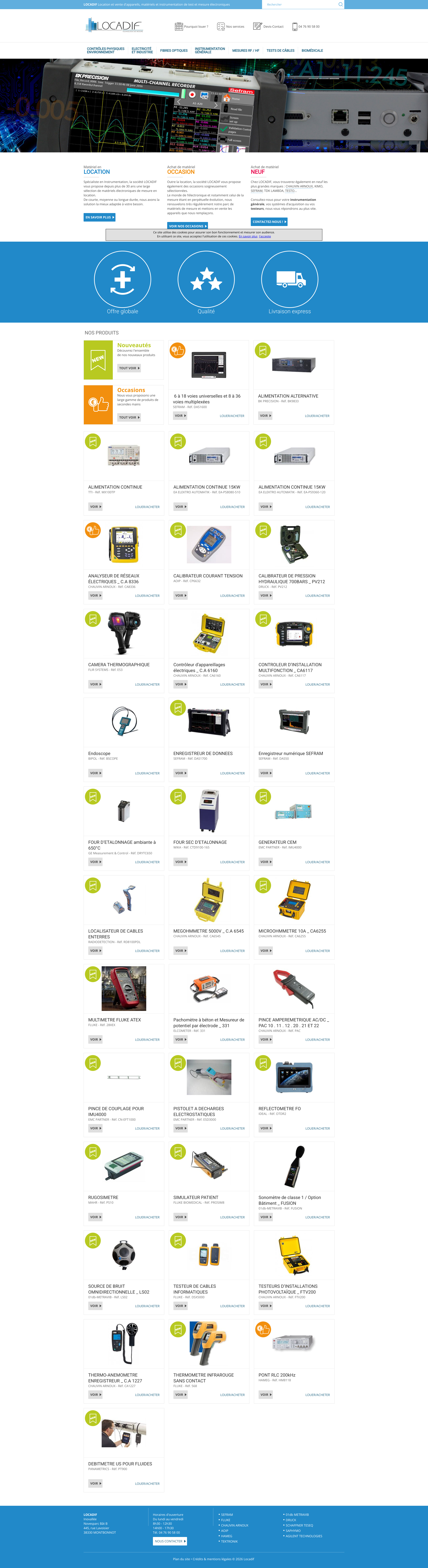 Aperçu du site