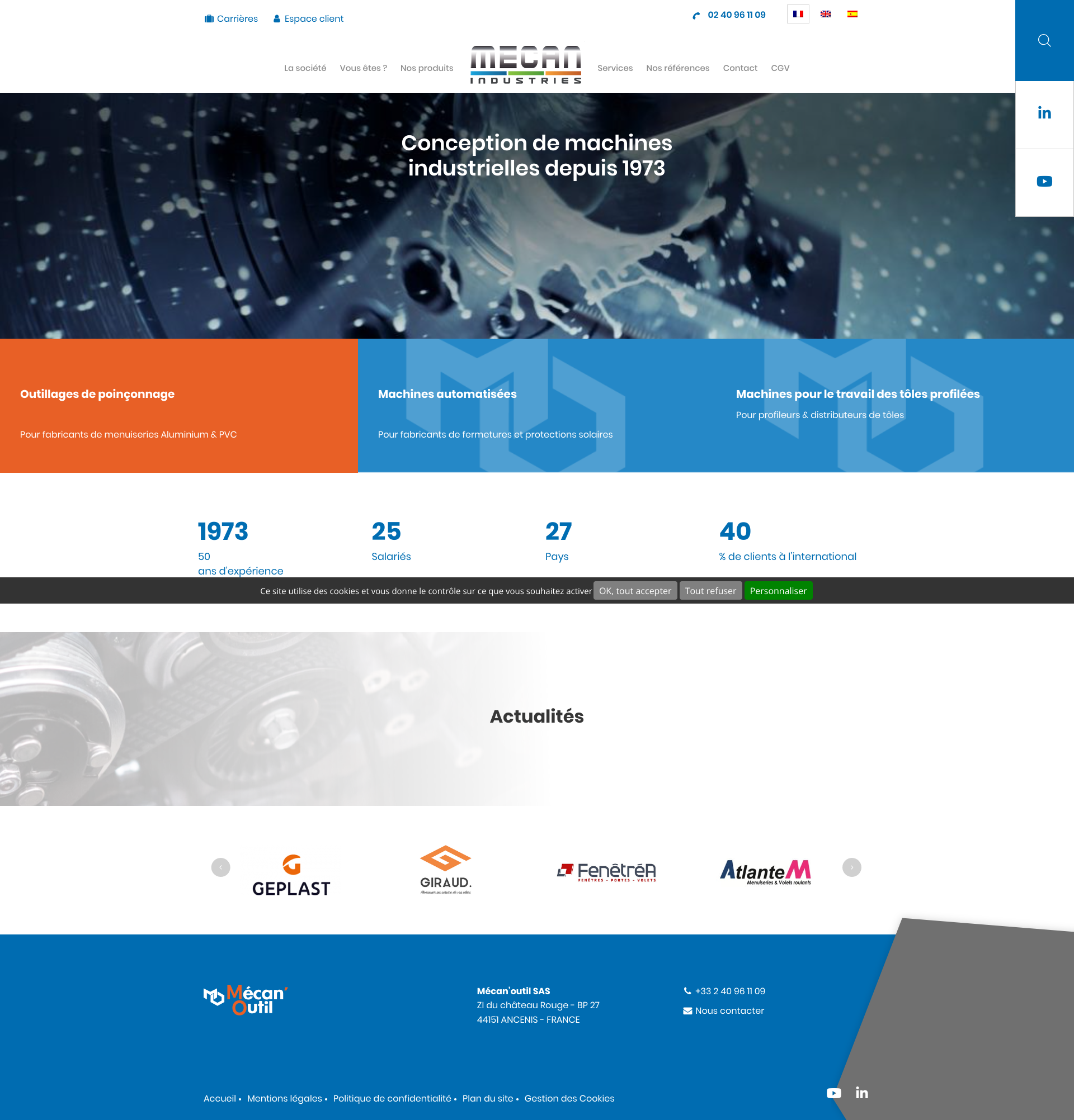 Aperçu du site