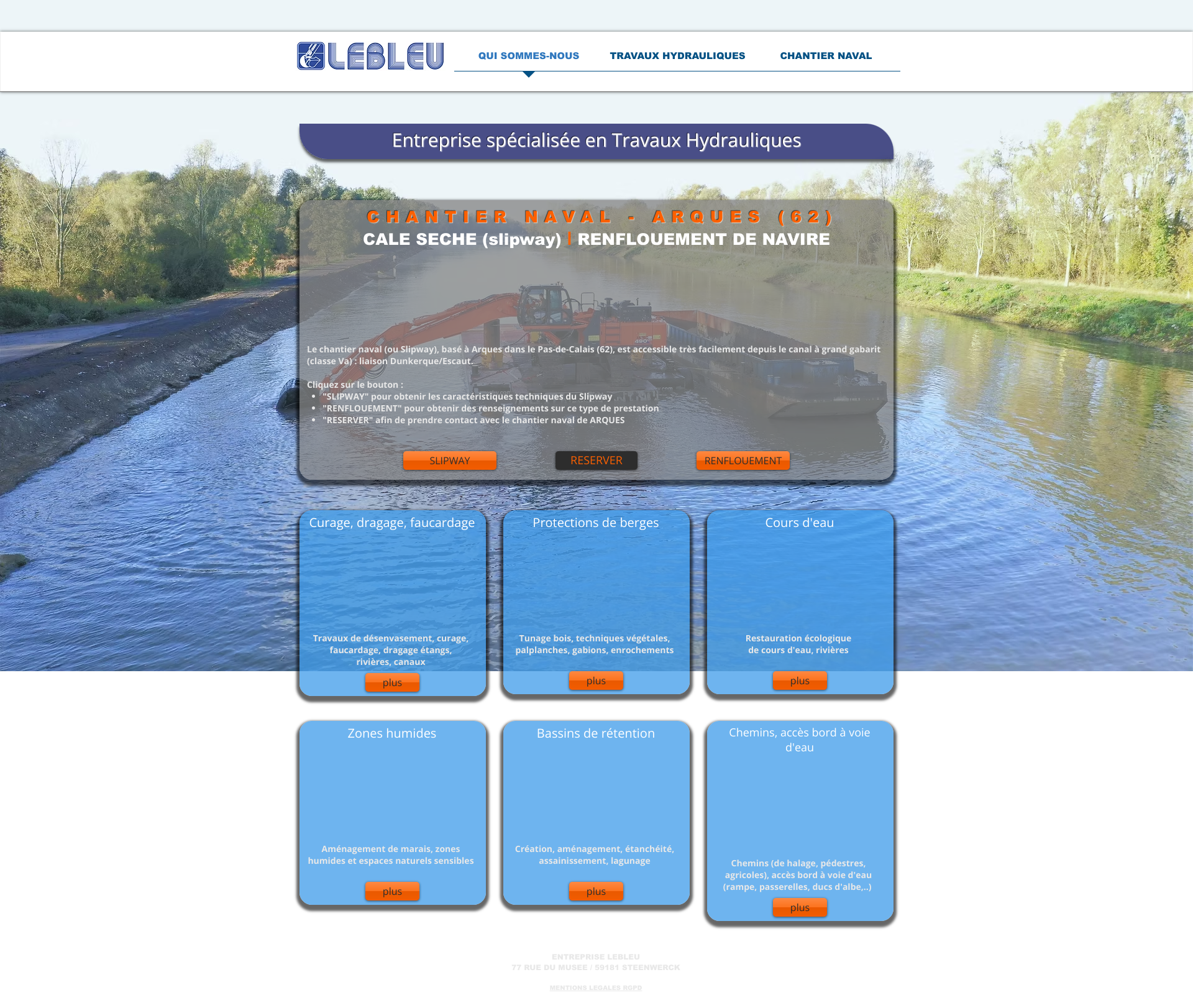 Aperçu du site