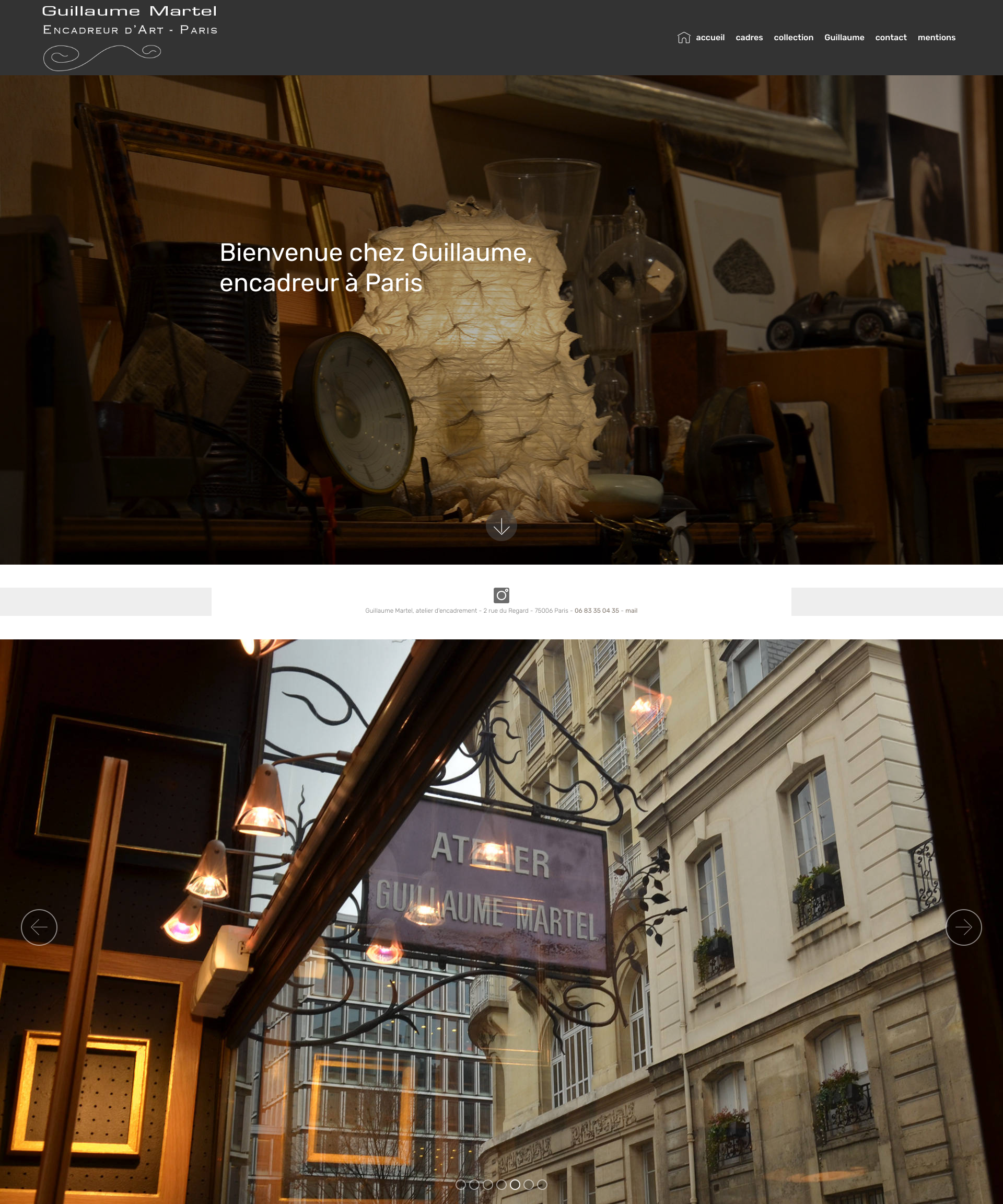 Aperçu du site