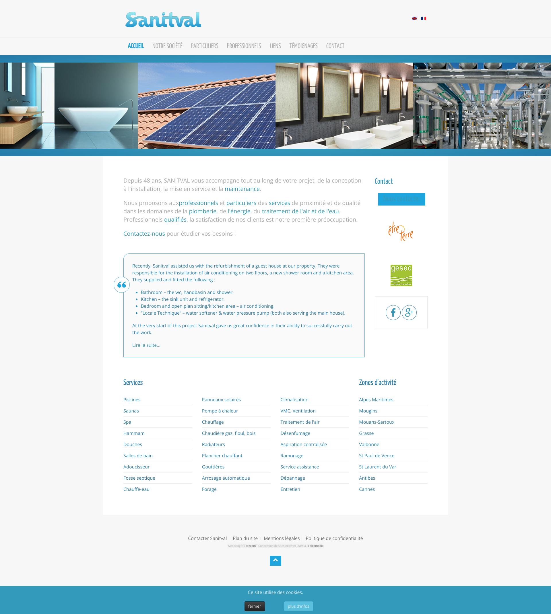 Aperçu du site