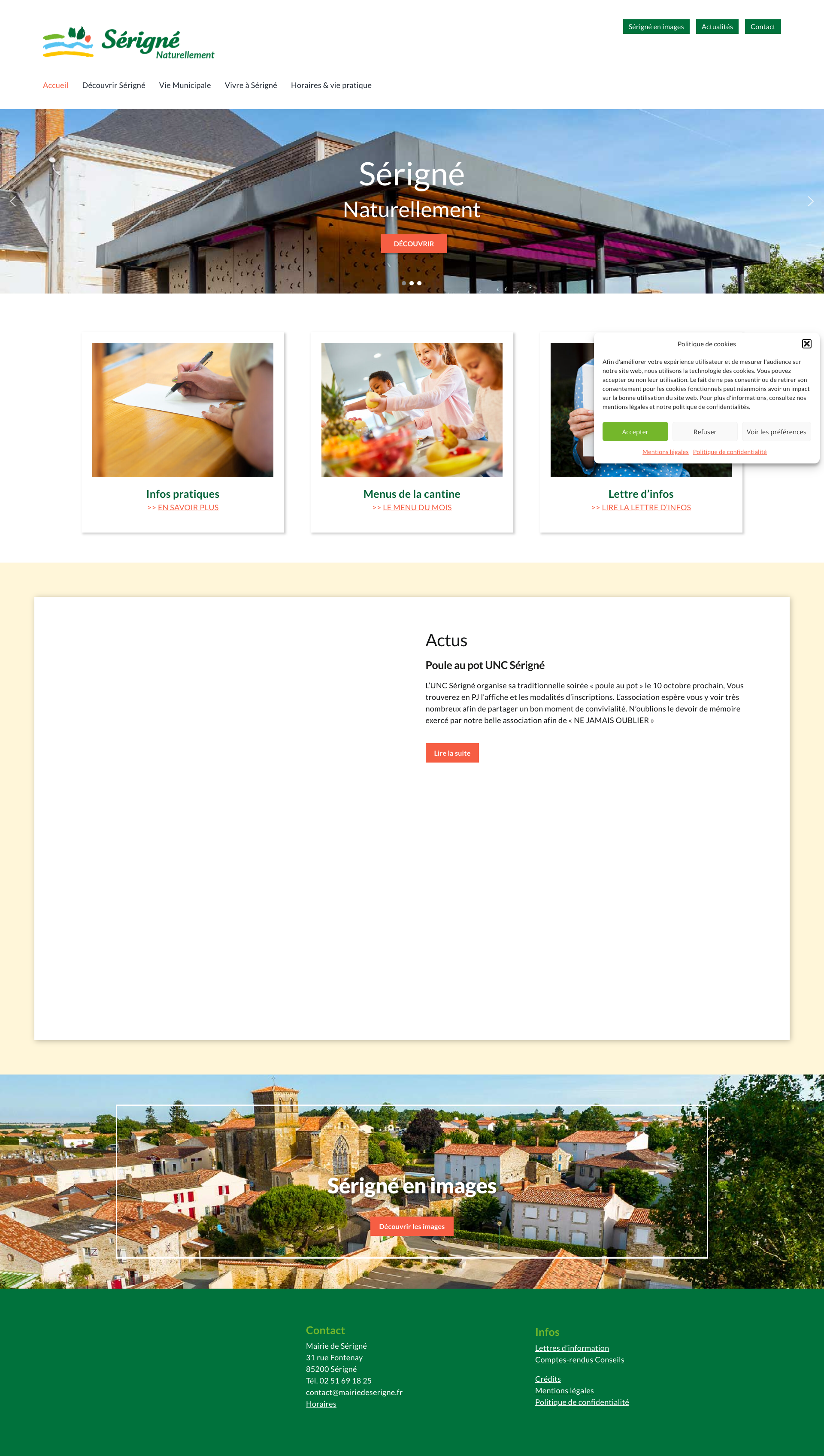 Aperçu du site
