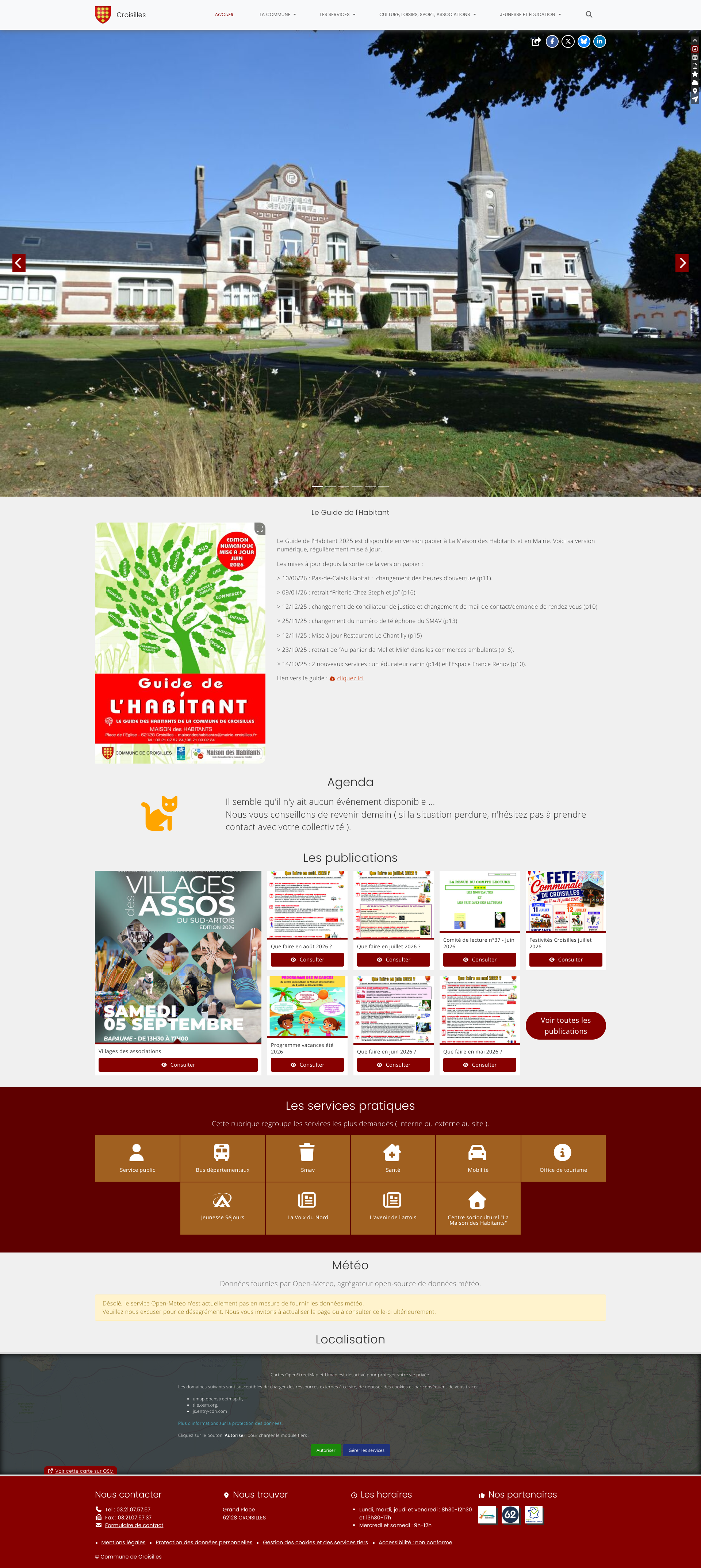 Aperçu du site