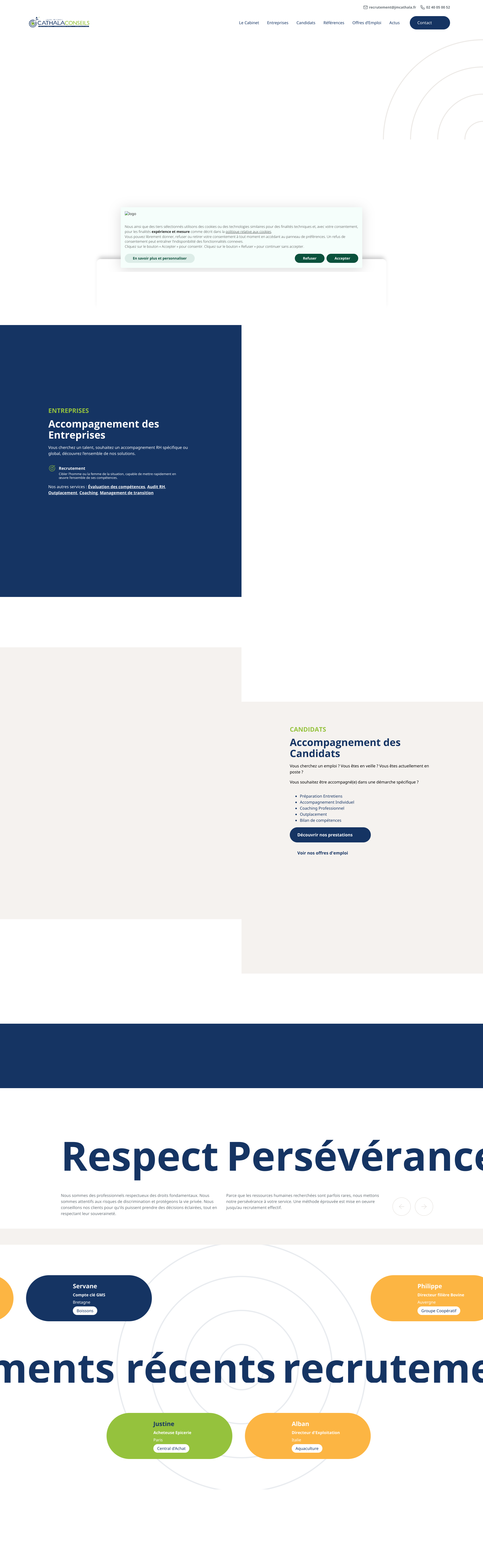 Aperçu du site