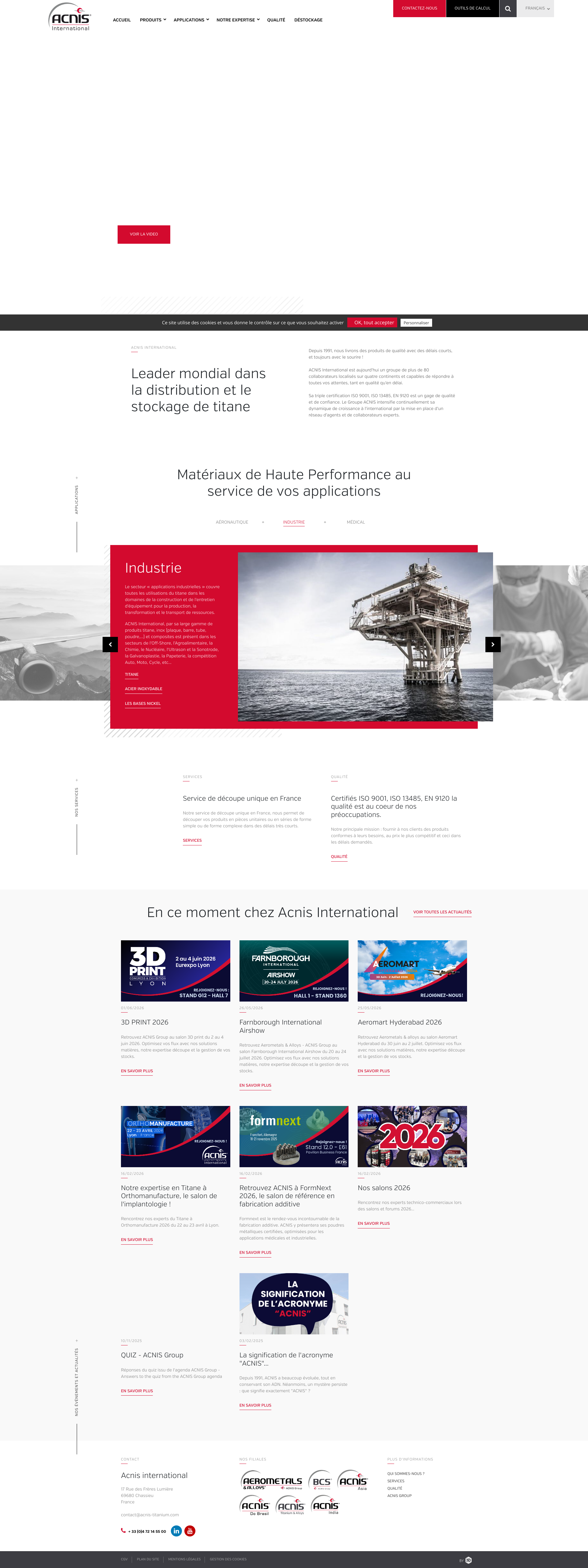 Aperçu du site