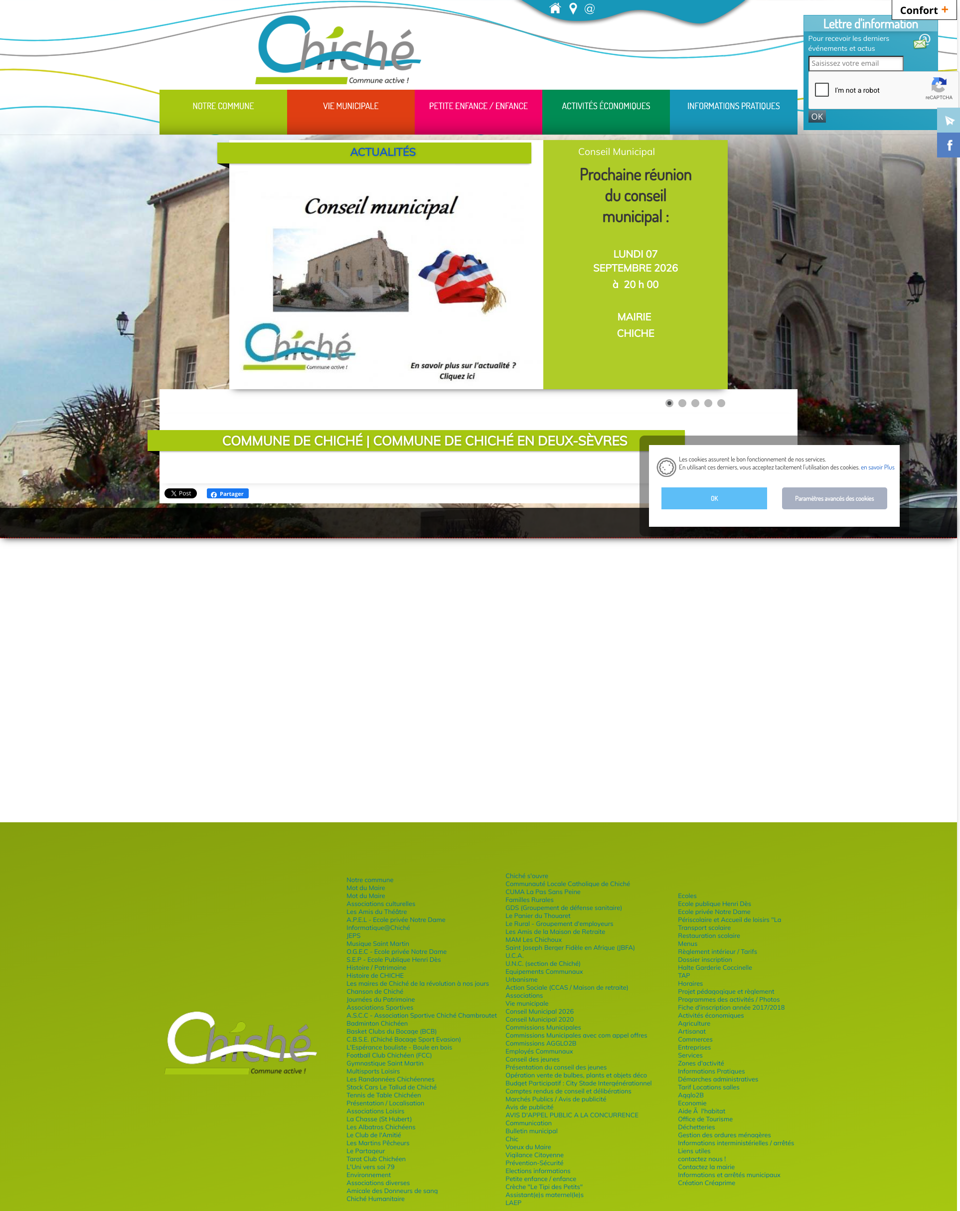 Aperçu du site
