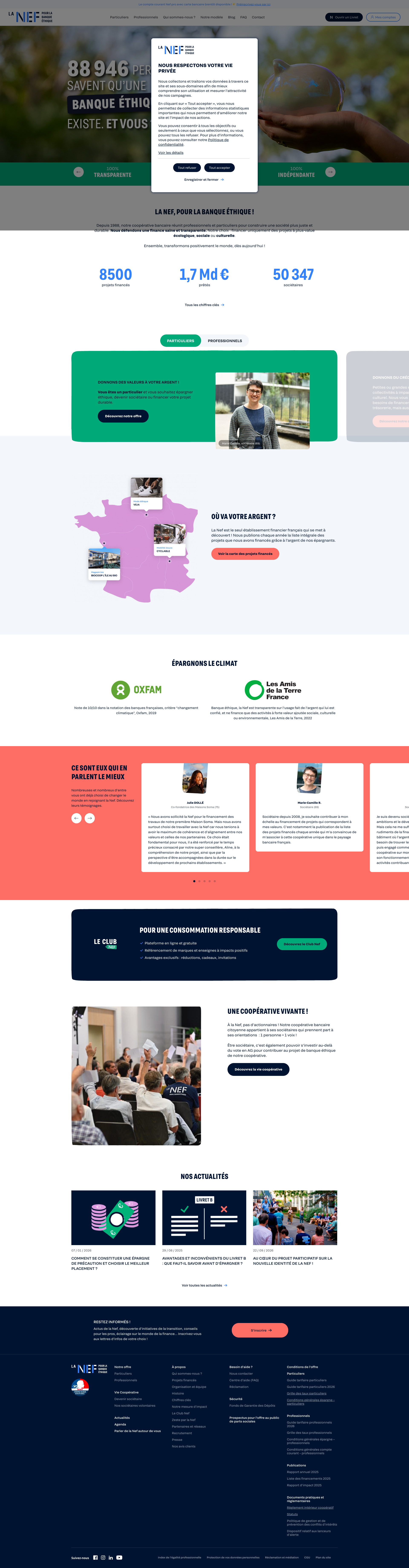 Aperçu du site