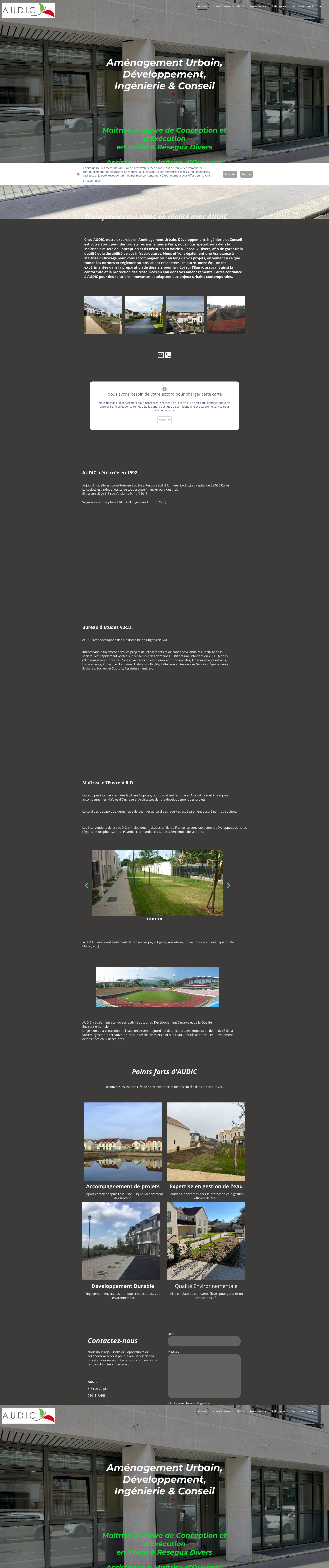 Aperçu du site