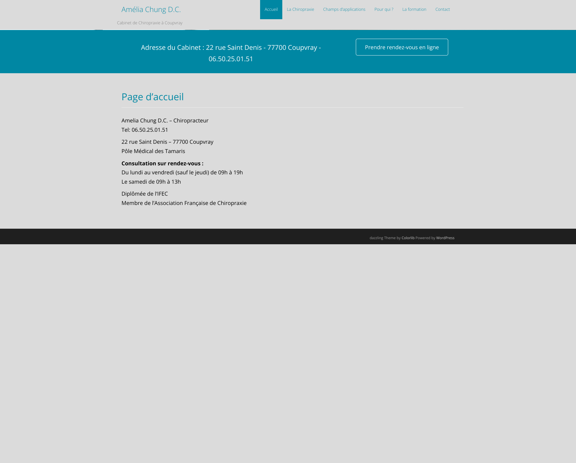 Aperçu du site