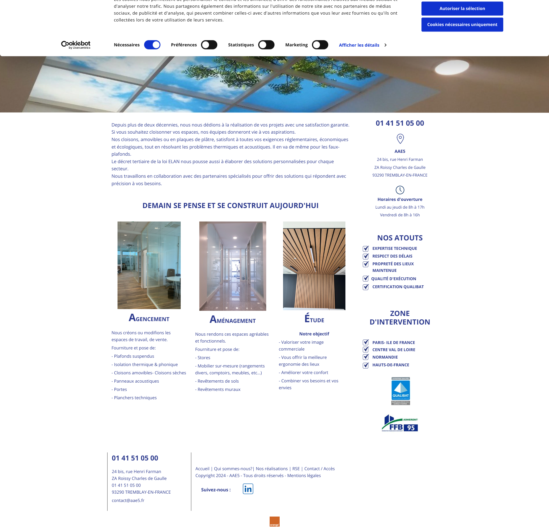 Aperçu du site