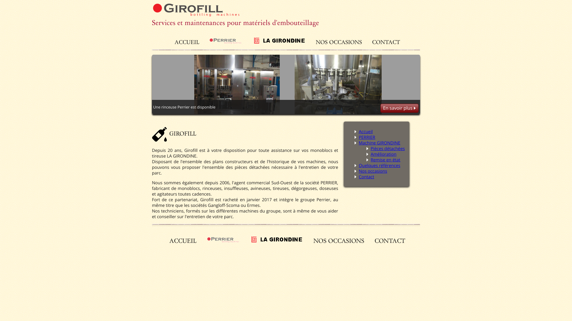 Aperçu du site