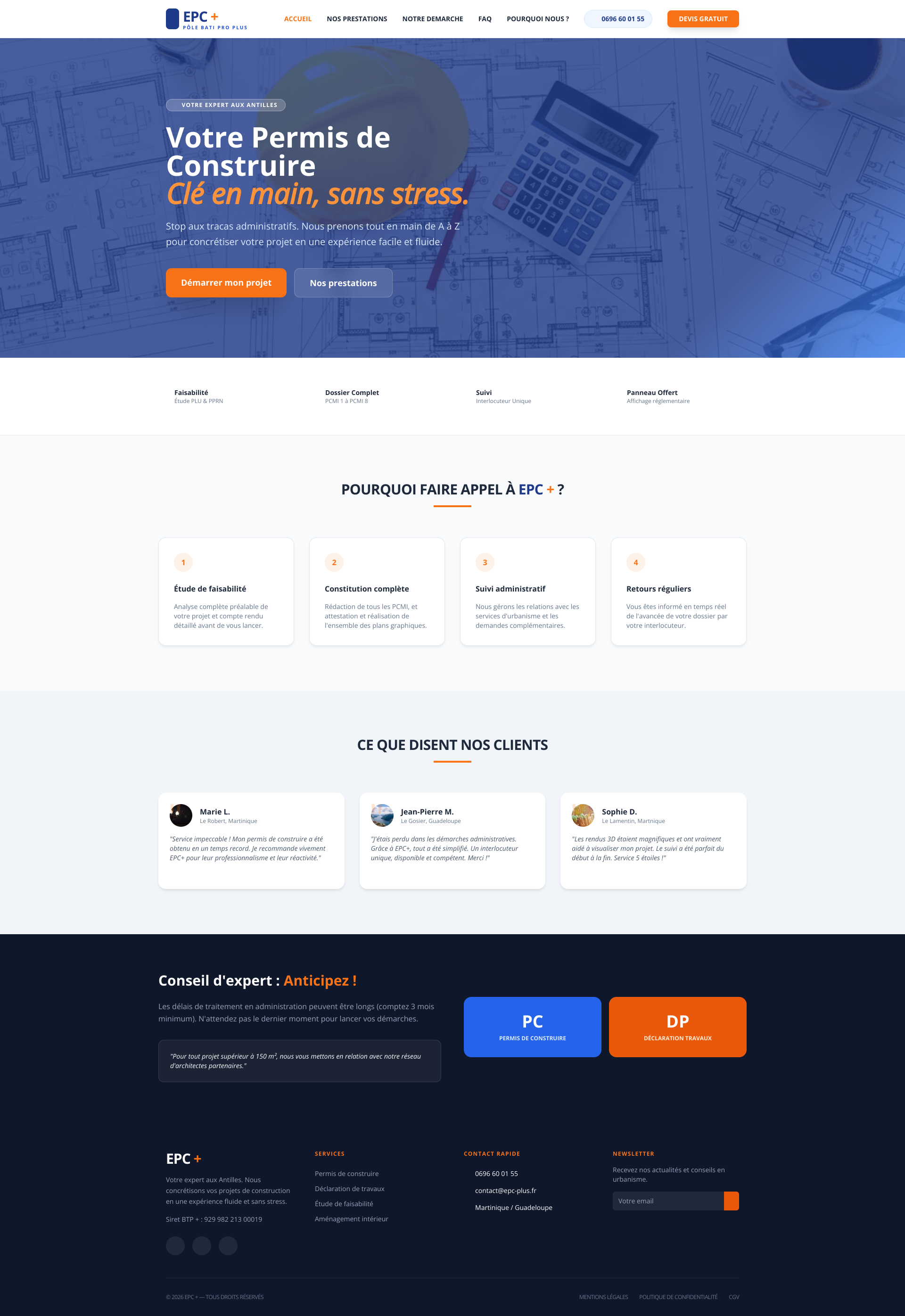 Aperçu du site