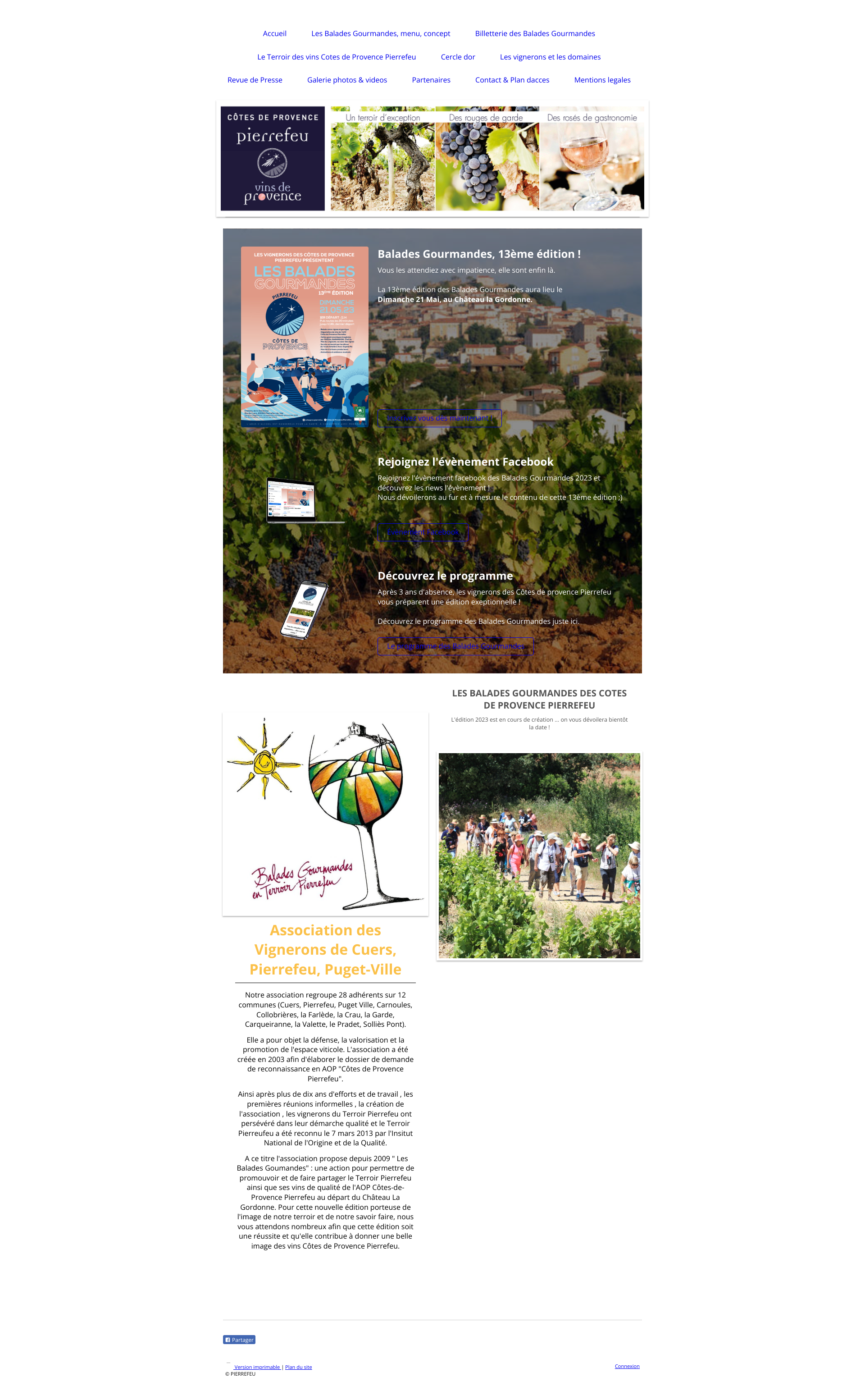 Aperçu du site