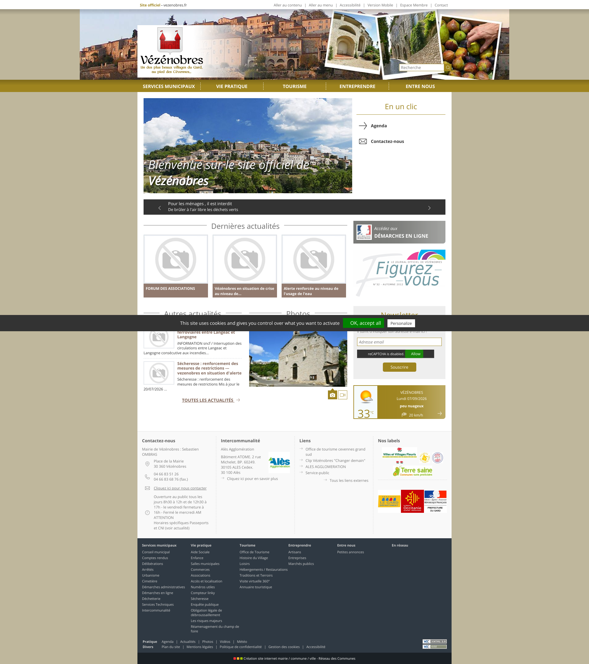 Aperçu du site