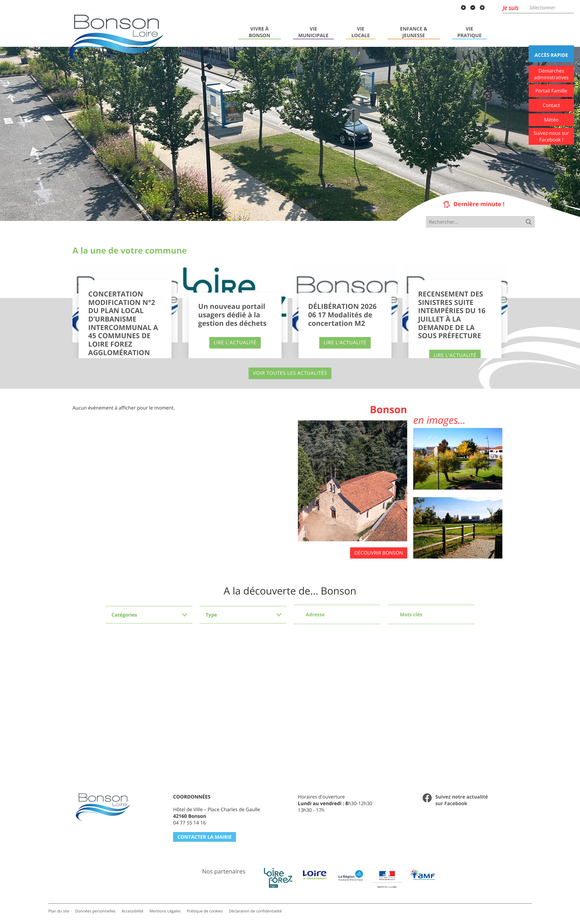 Aperçu du site