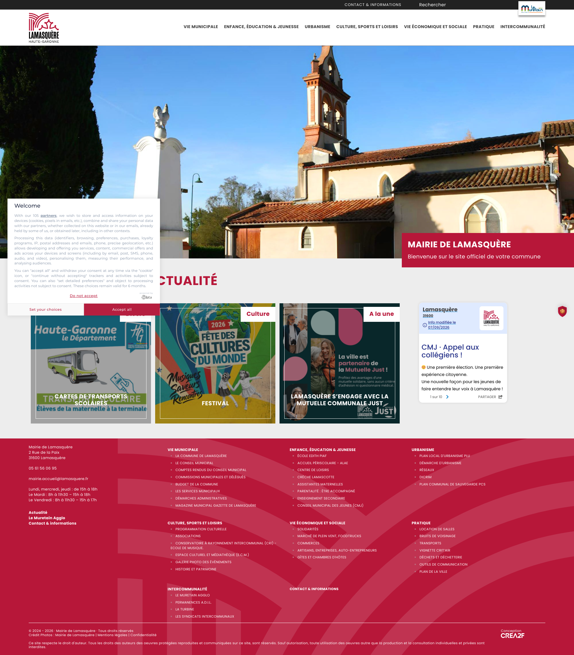 Aperçu du site