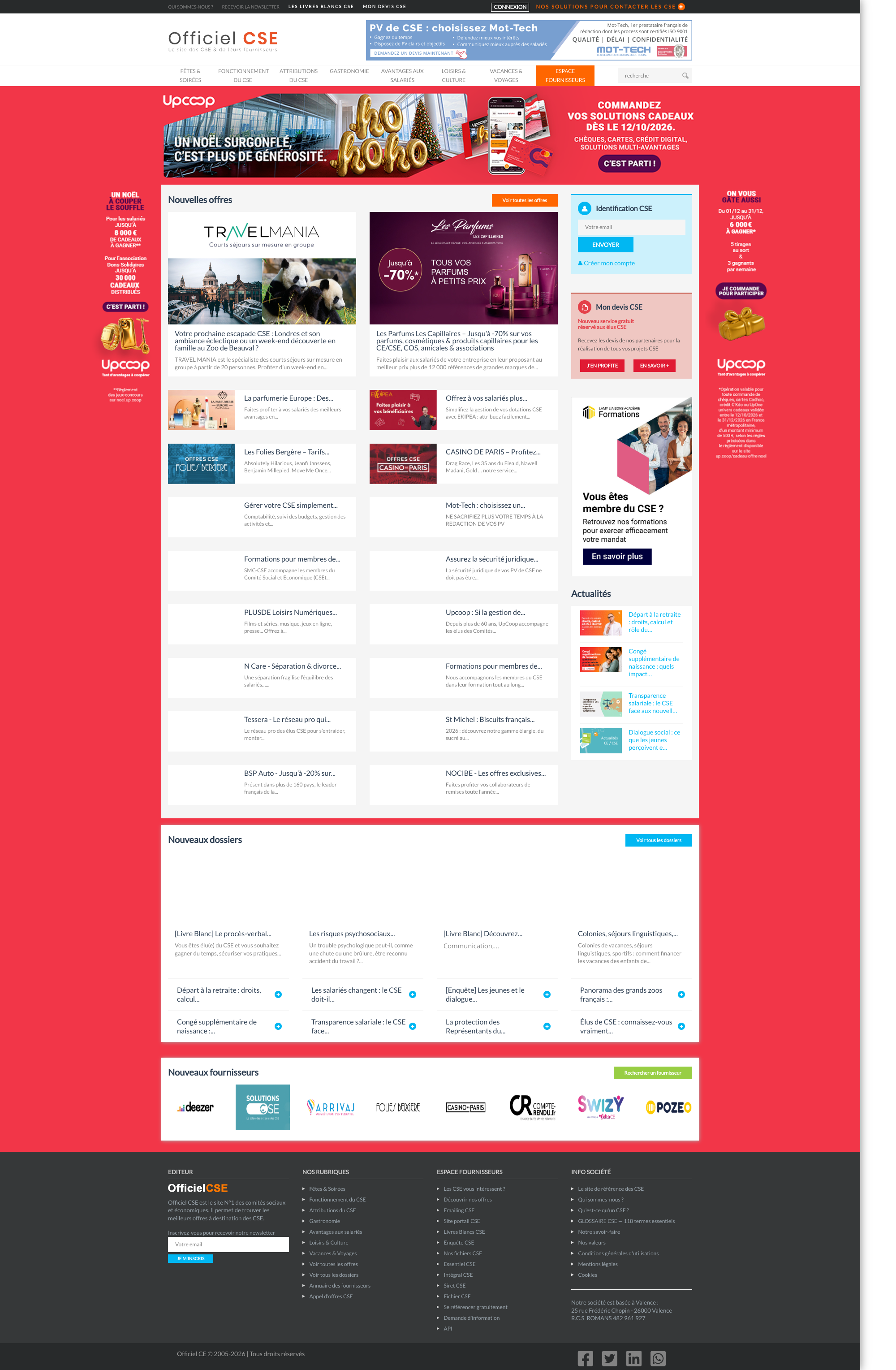 Aperçu du site