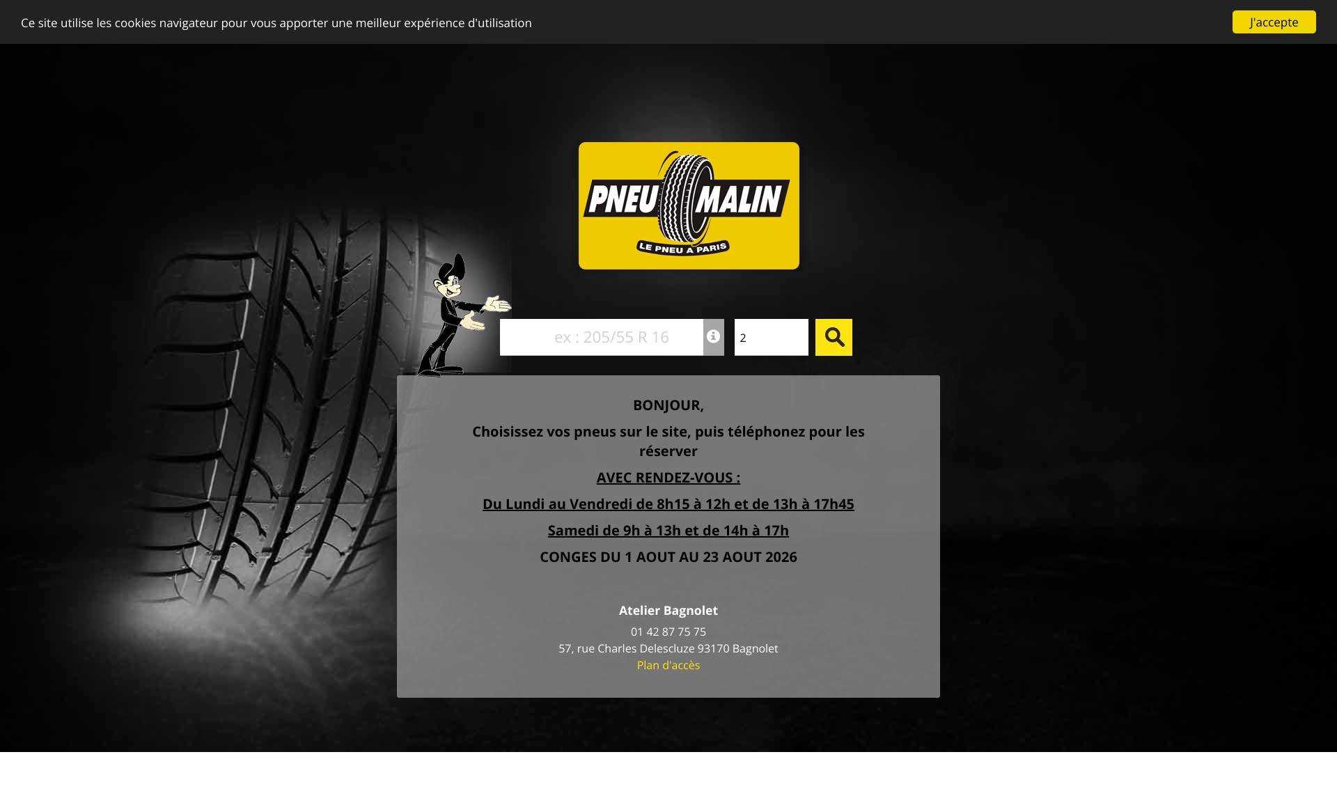 Aperçu du site
