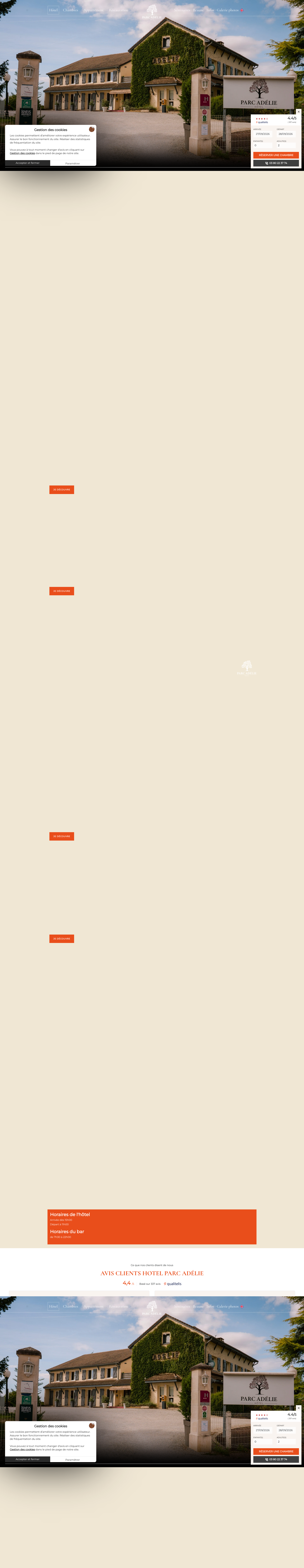 Aperçu du site