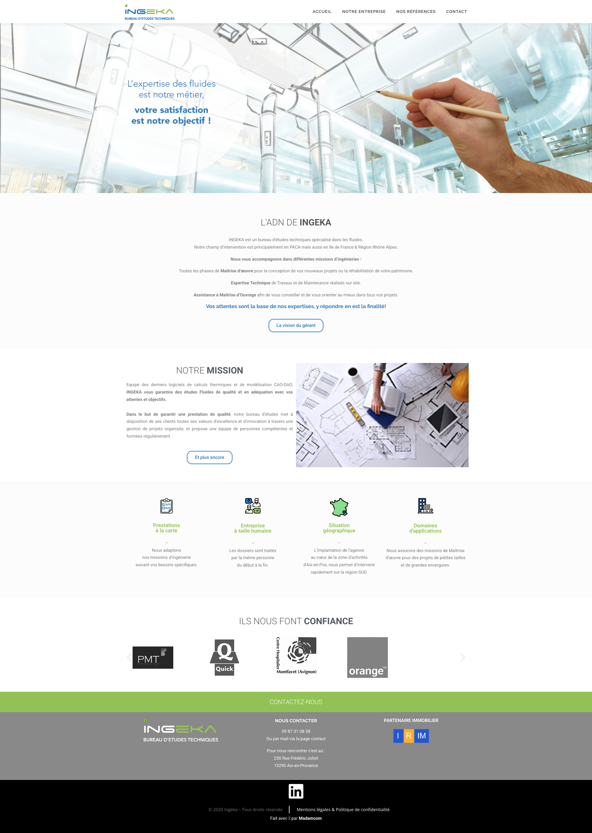 Aperçu du site