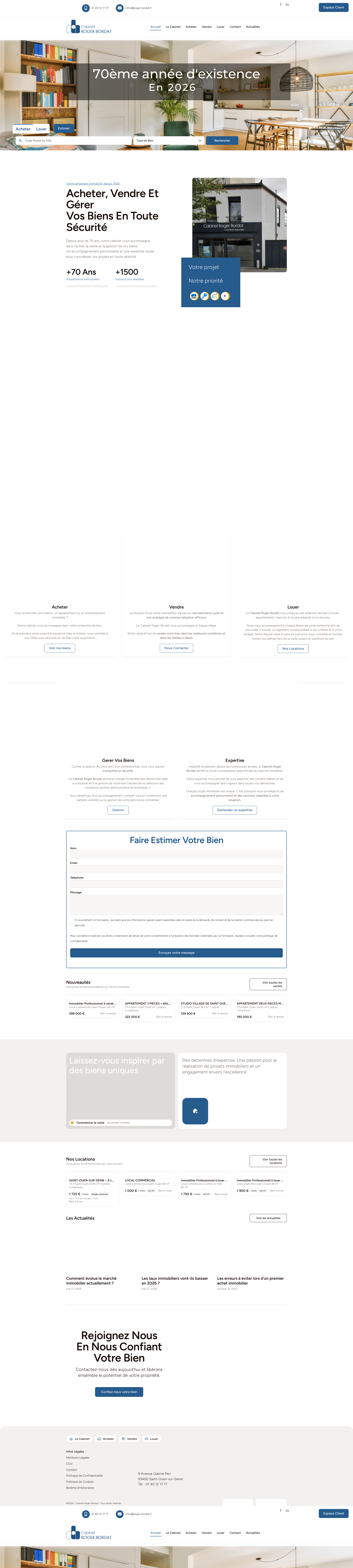 Aperçu du site