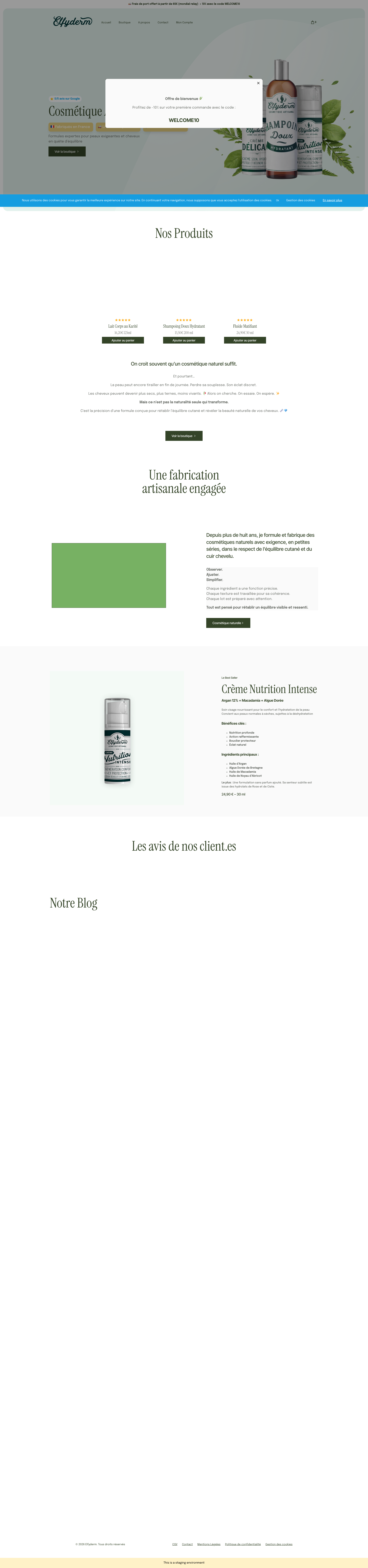 Aperçu du site