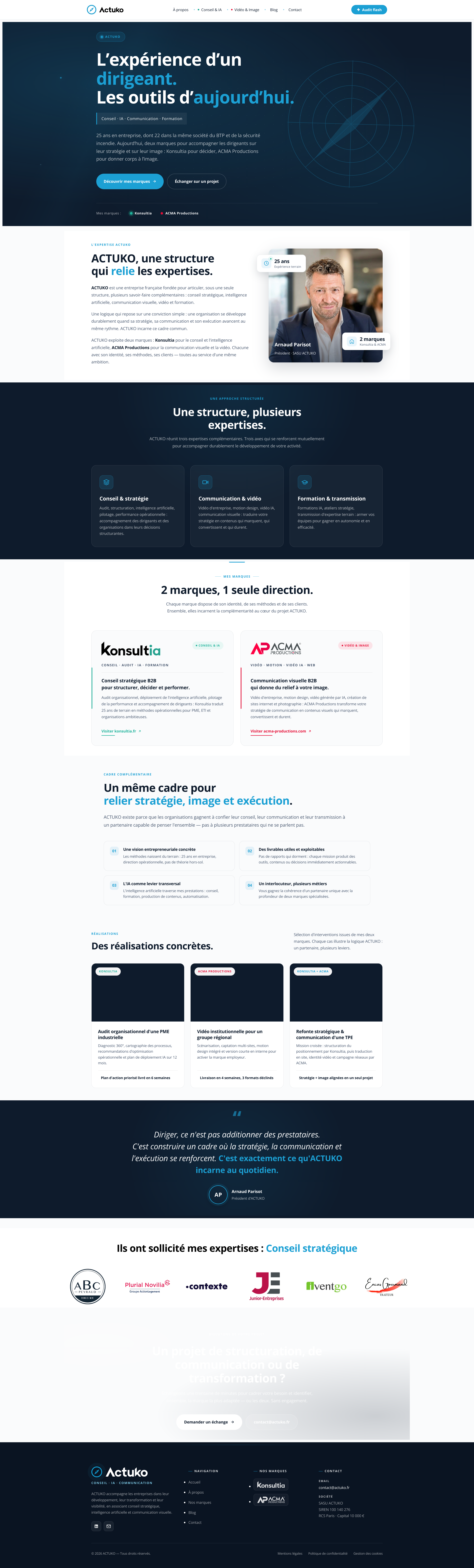 Aperçu du site