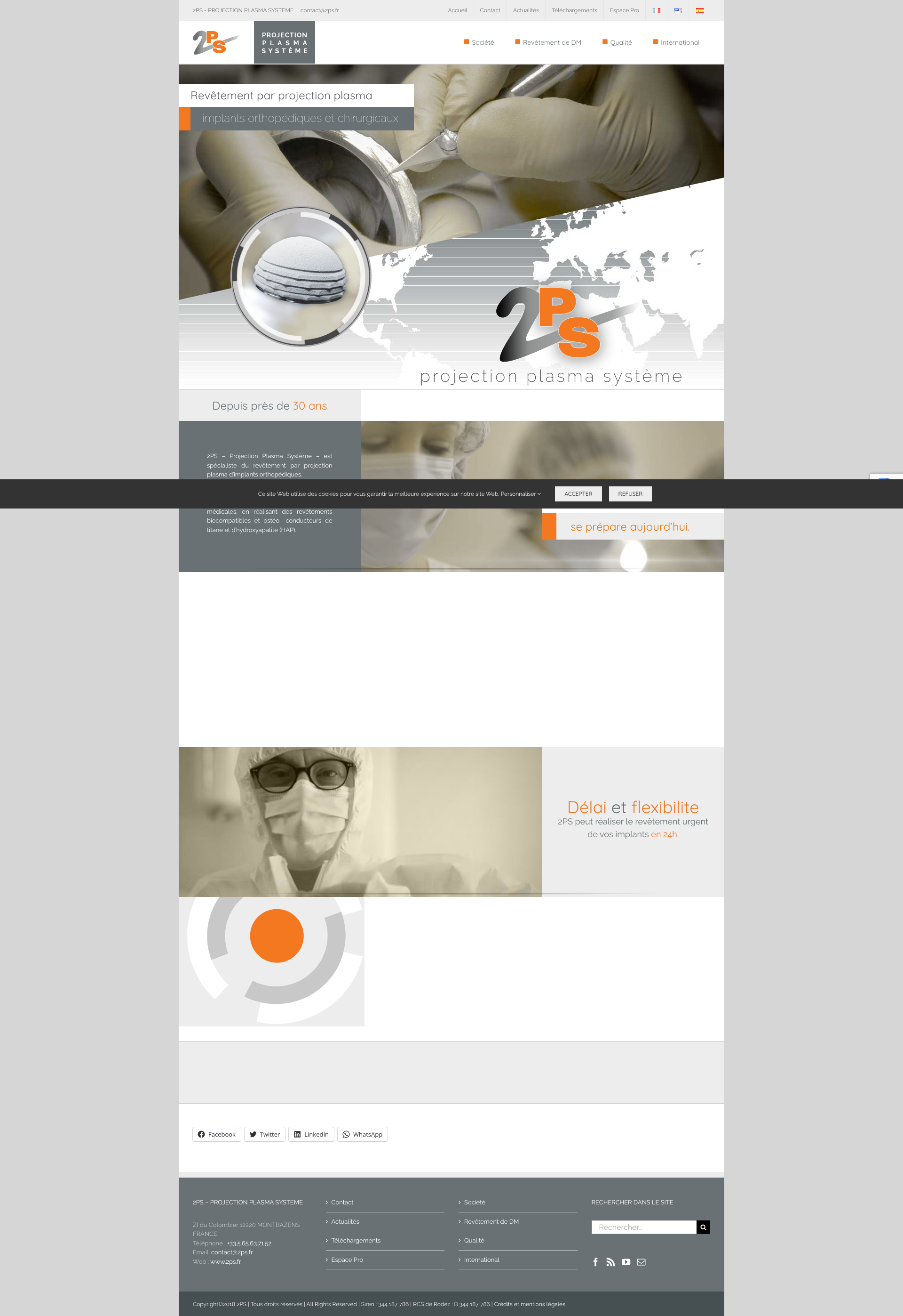 Aperçu du site