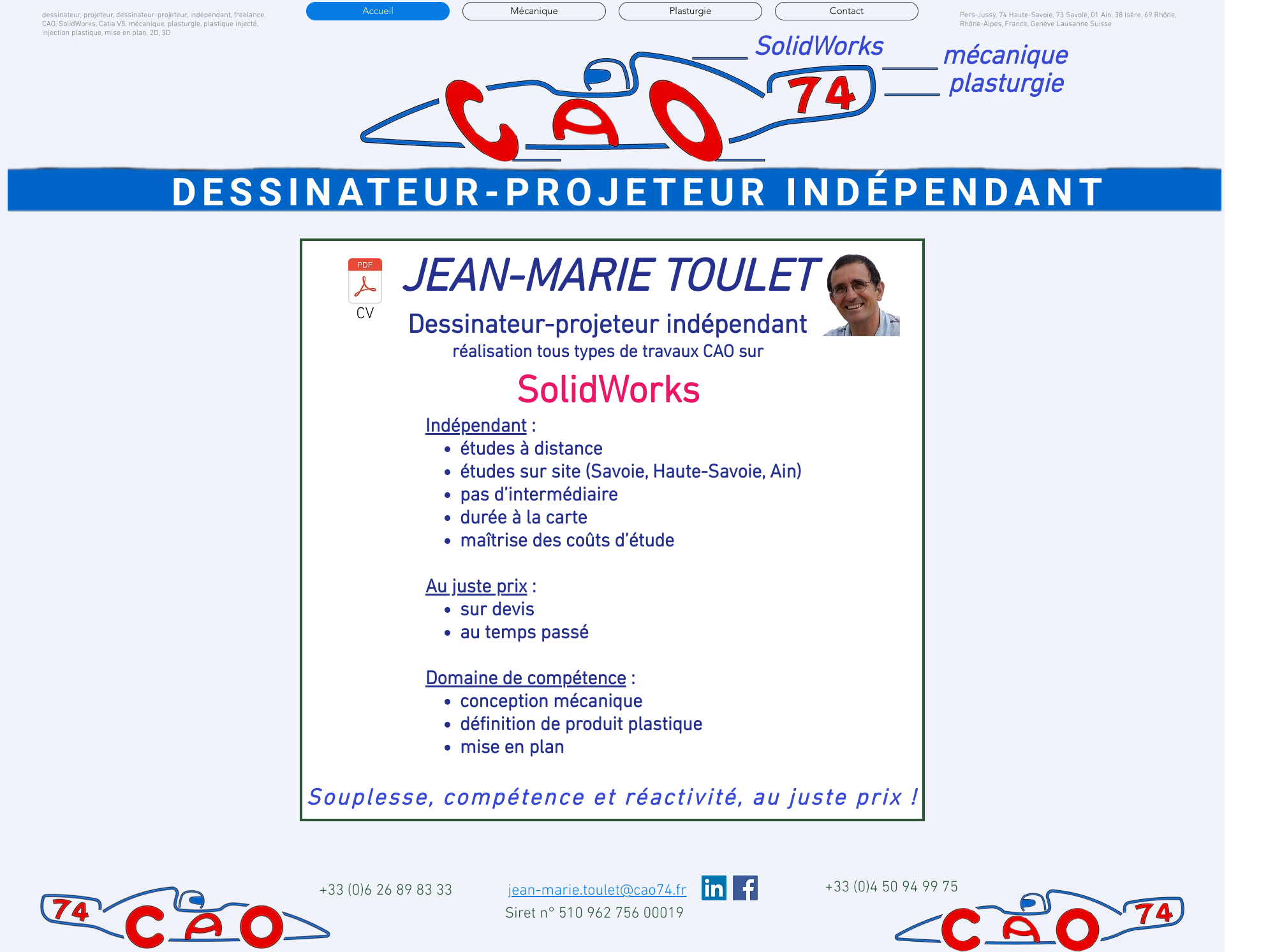 Aperçu du site