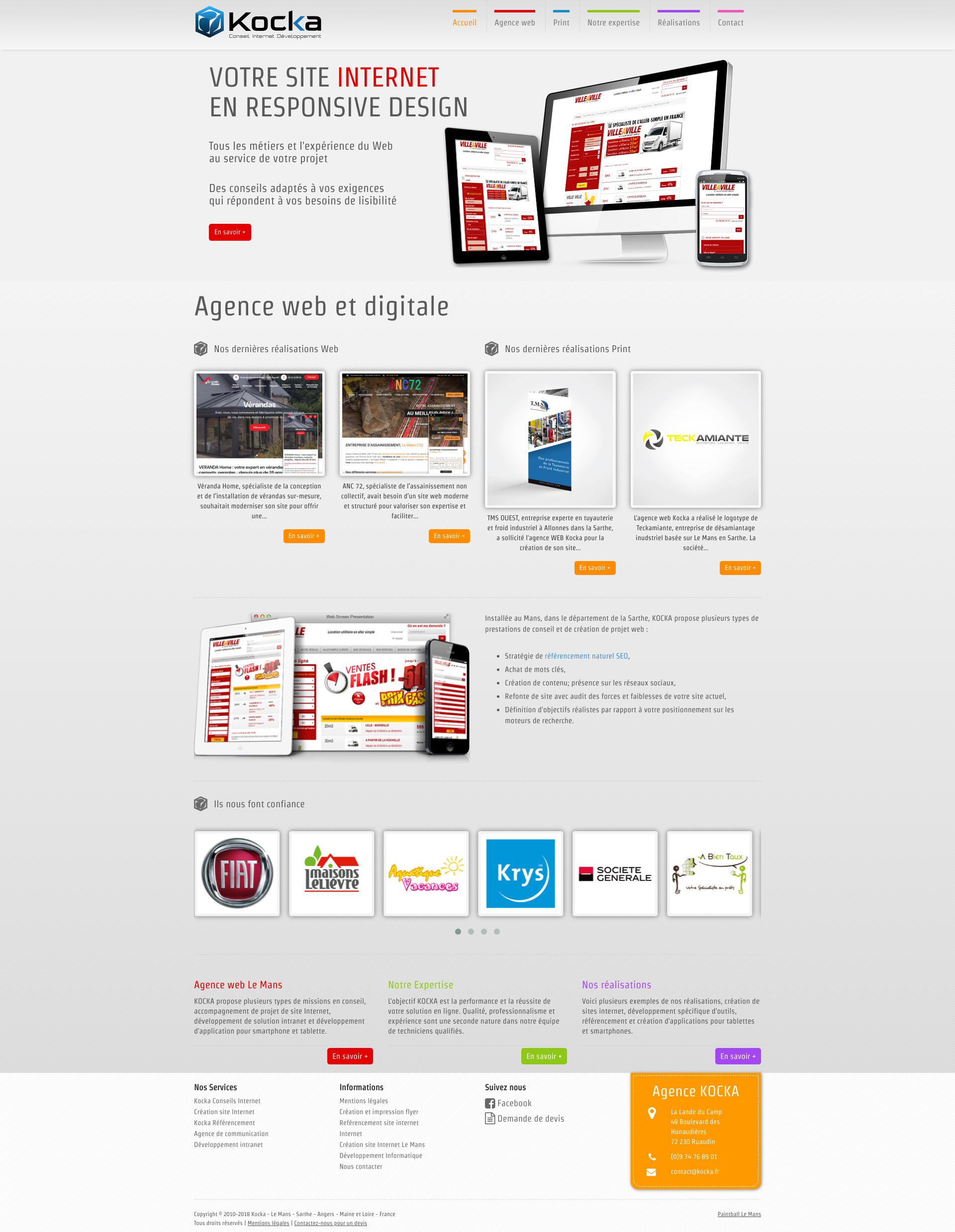 Aperçu du site