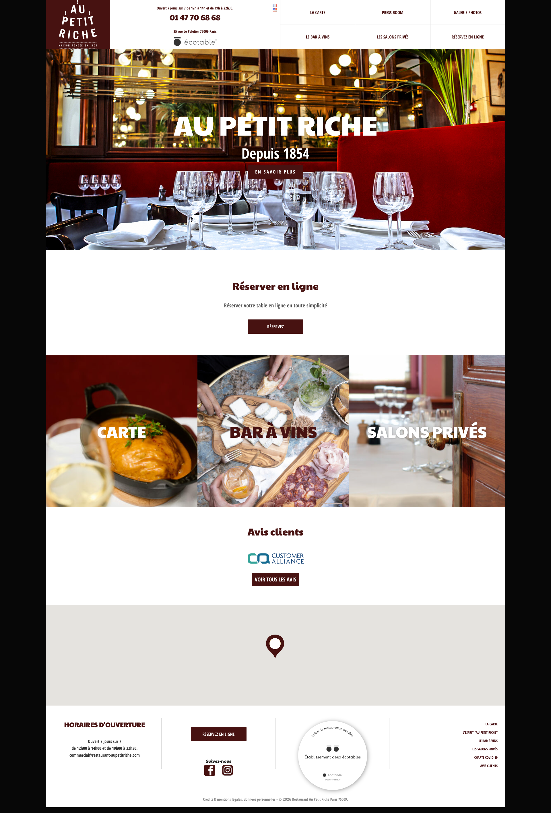 Aperçu du site