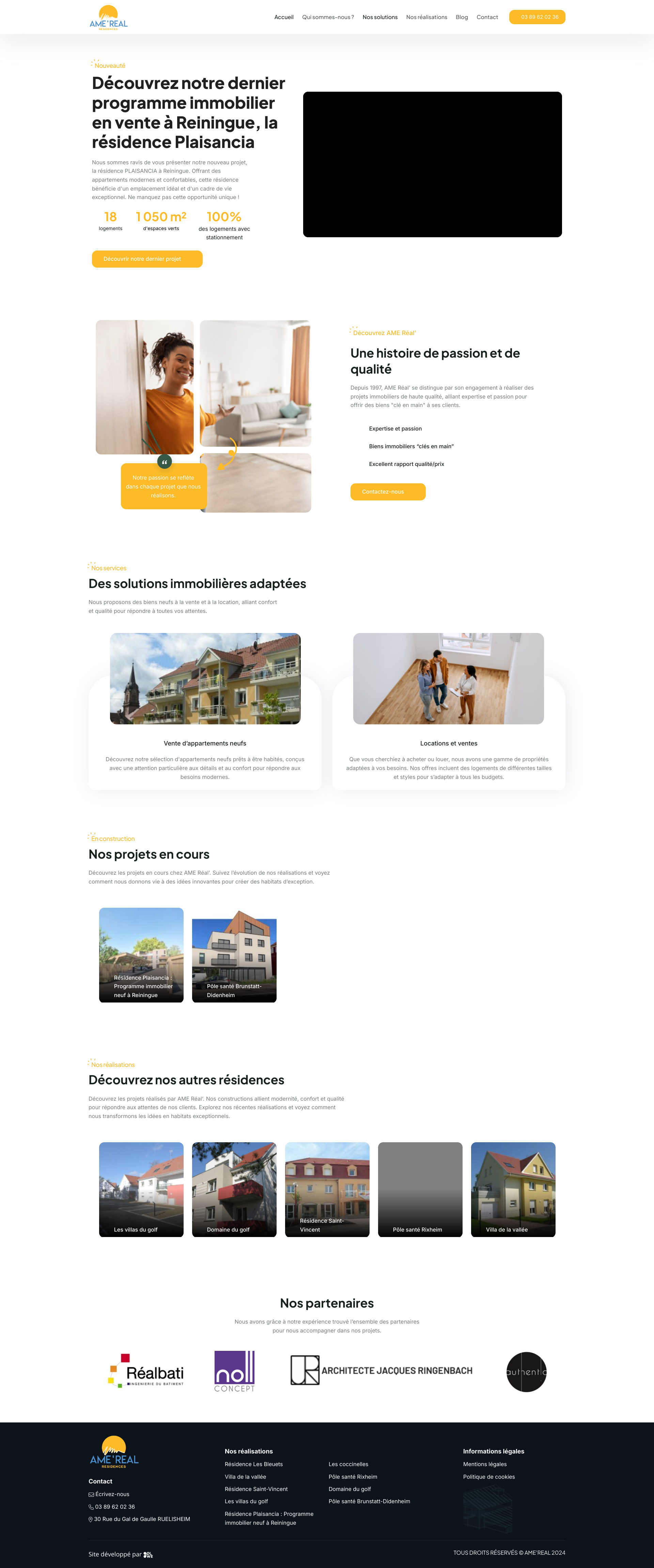 Aperçu du site