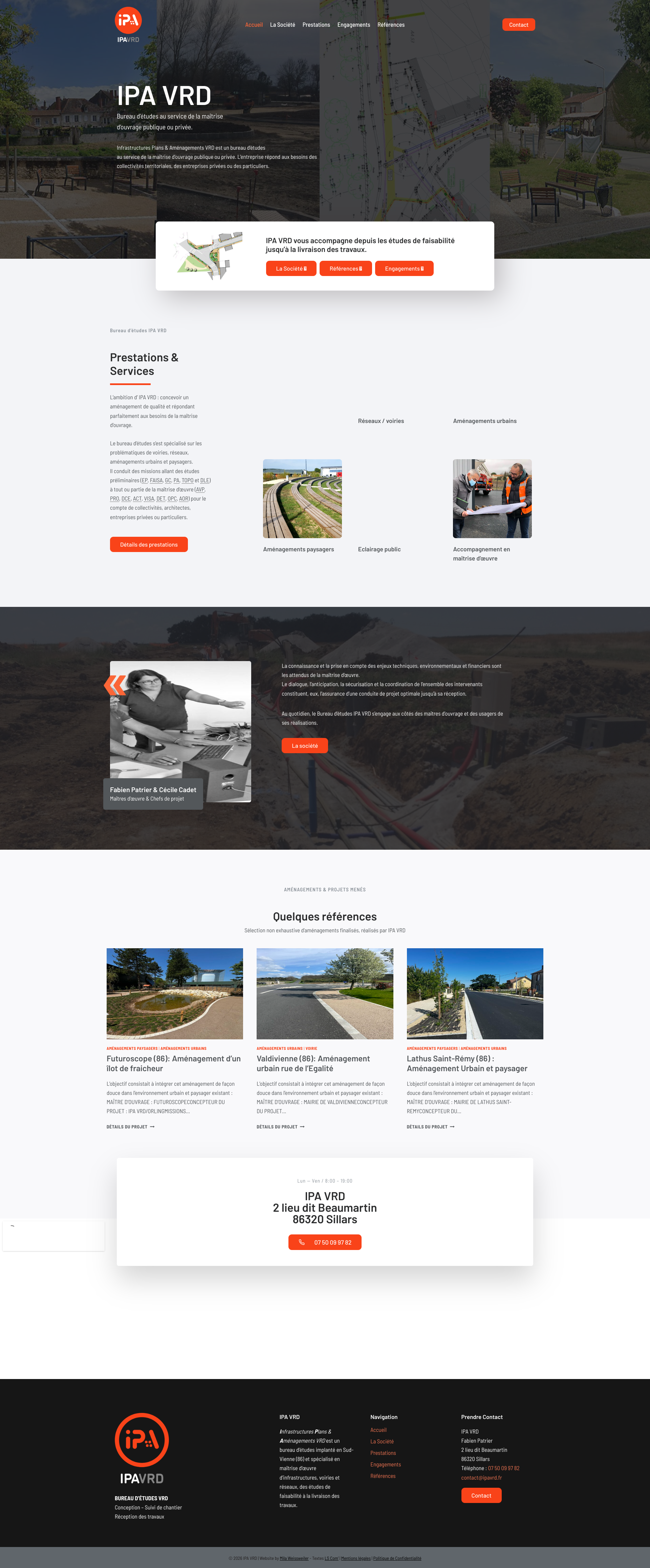Aperçu du site