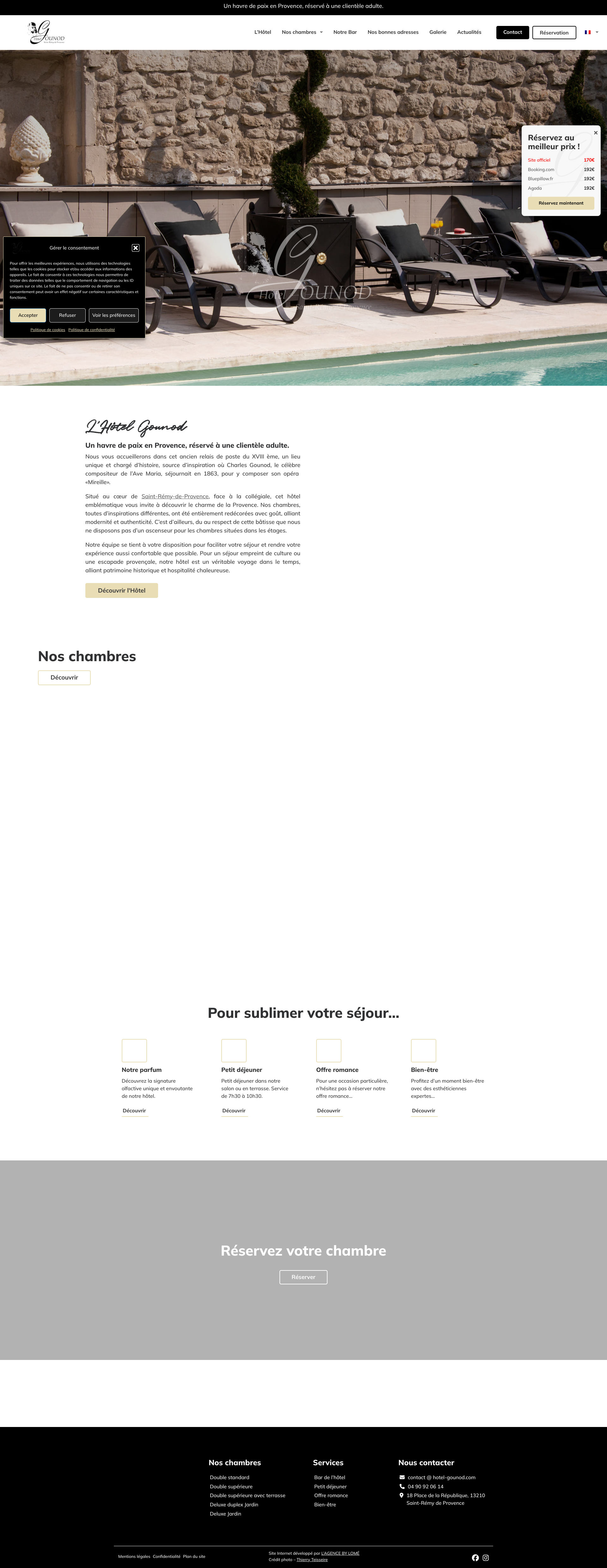 Aperçu du site