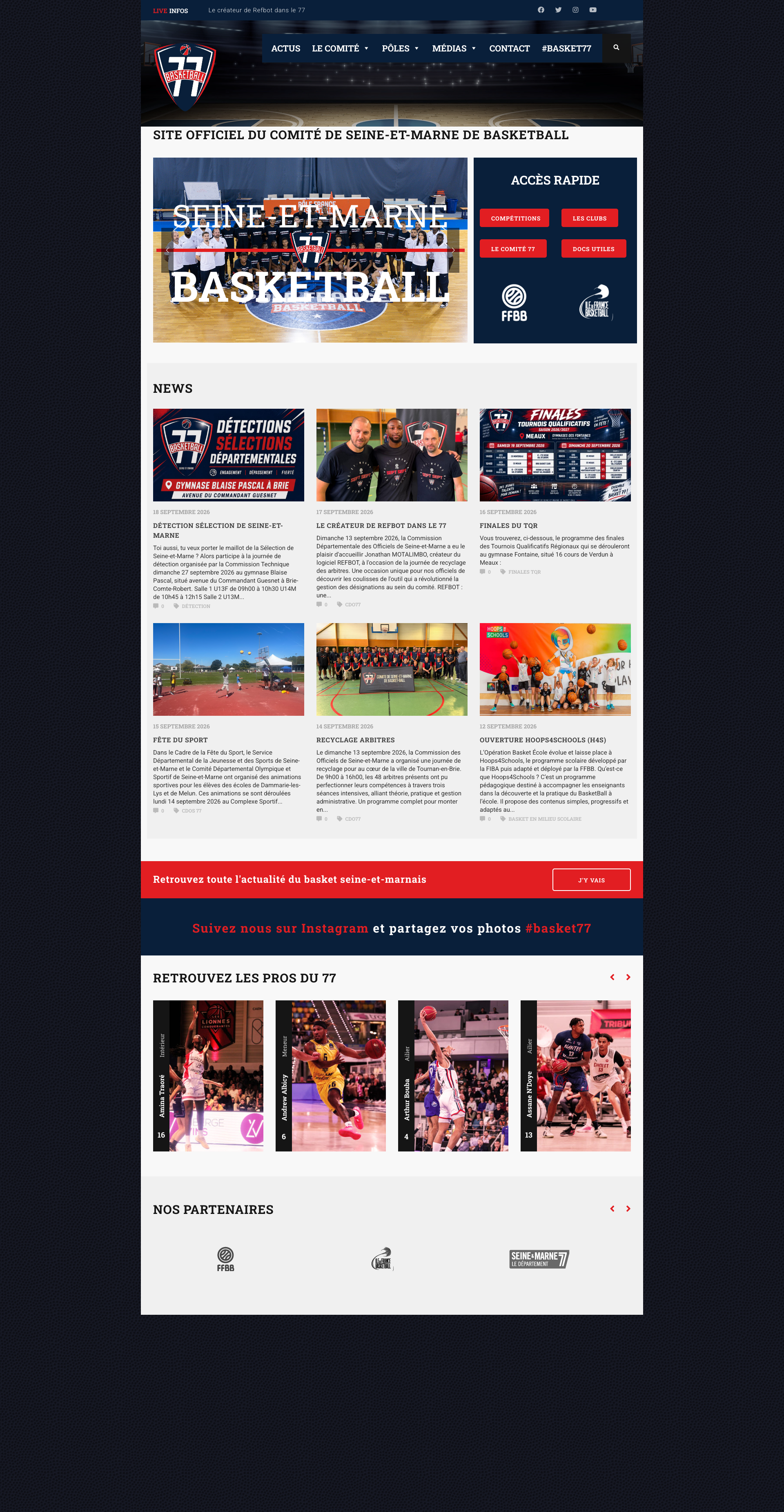 Aperçu du site