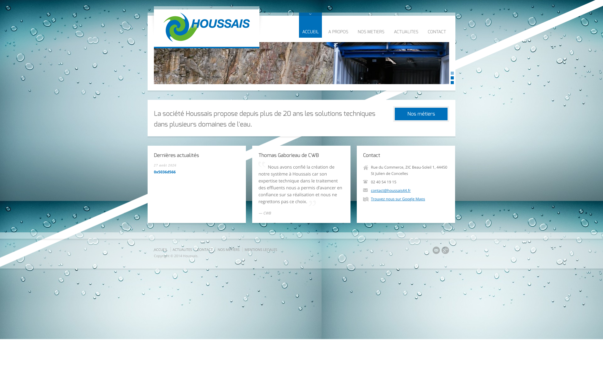 Aperçu du site