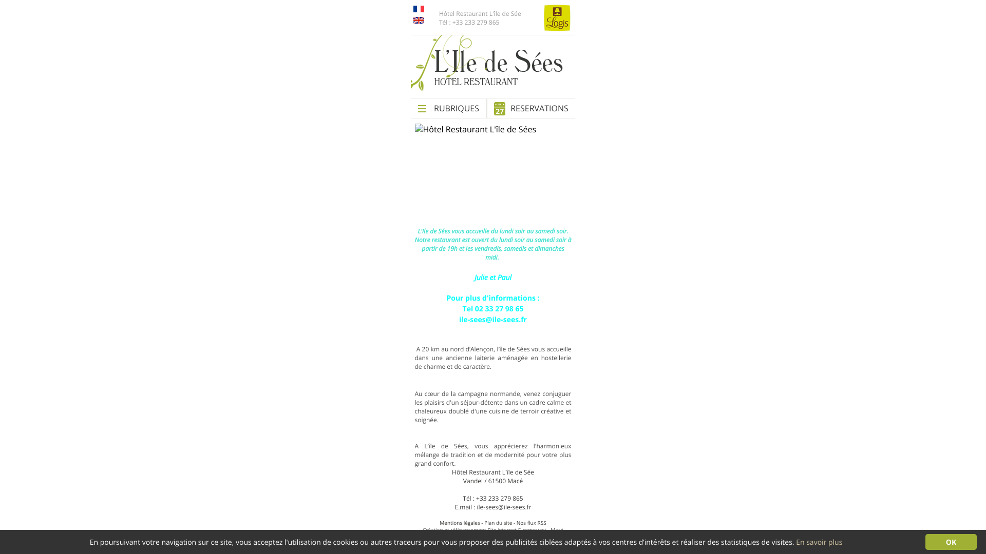 Aperçu du site