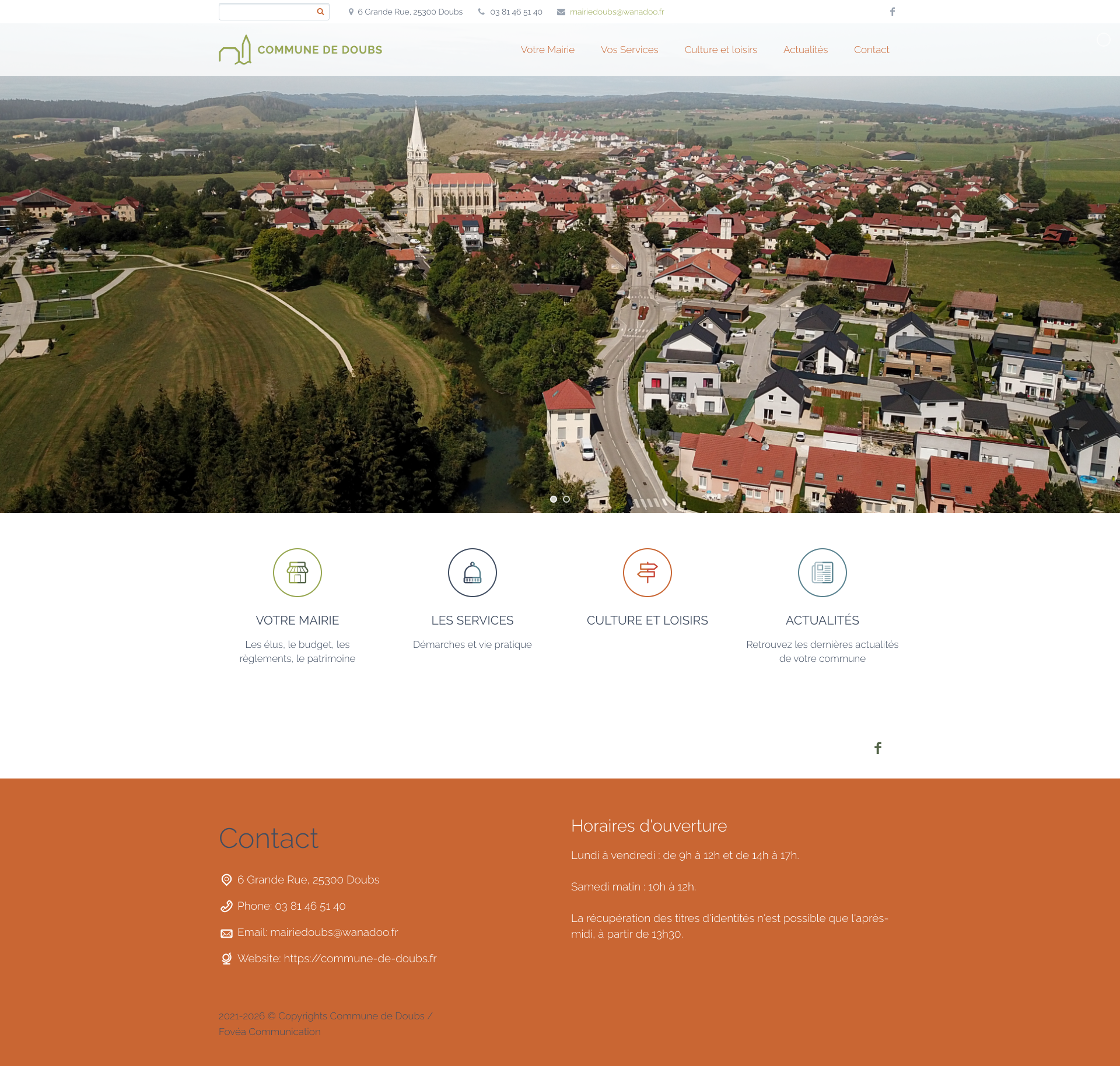 Aperçu du site