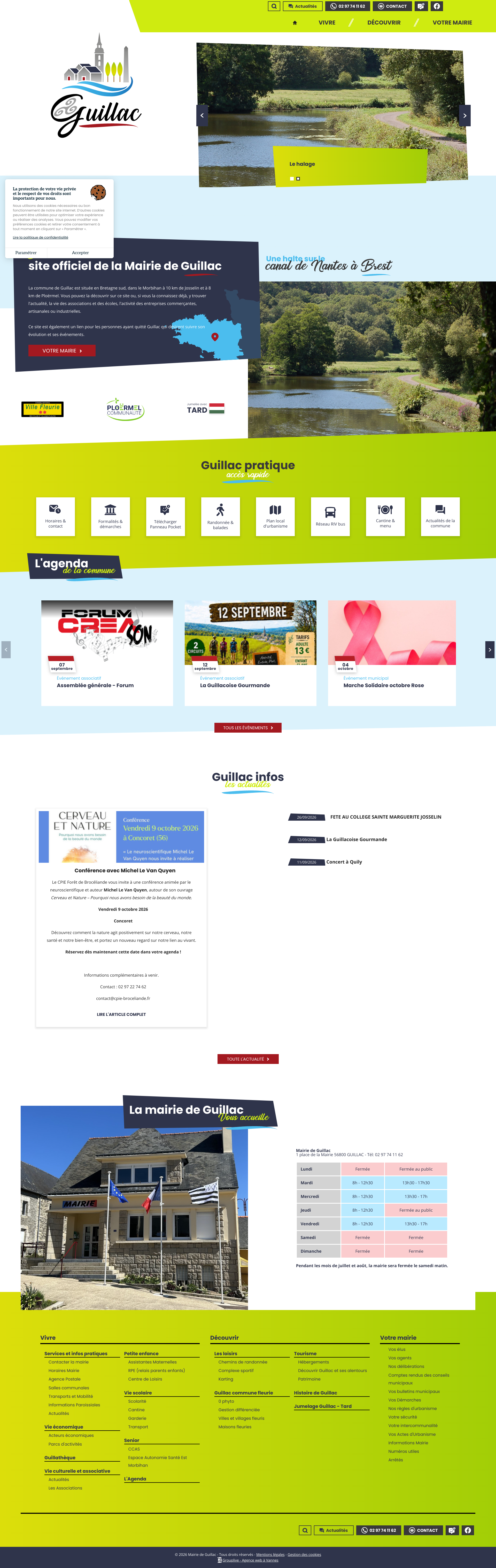 Aperçu du site