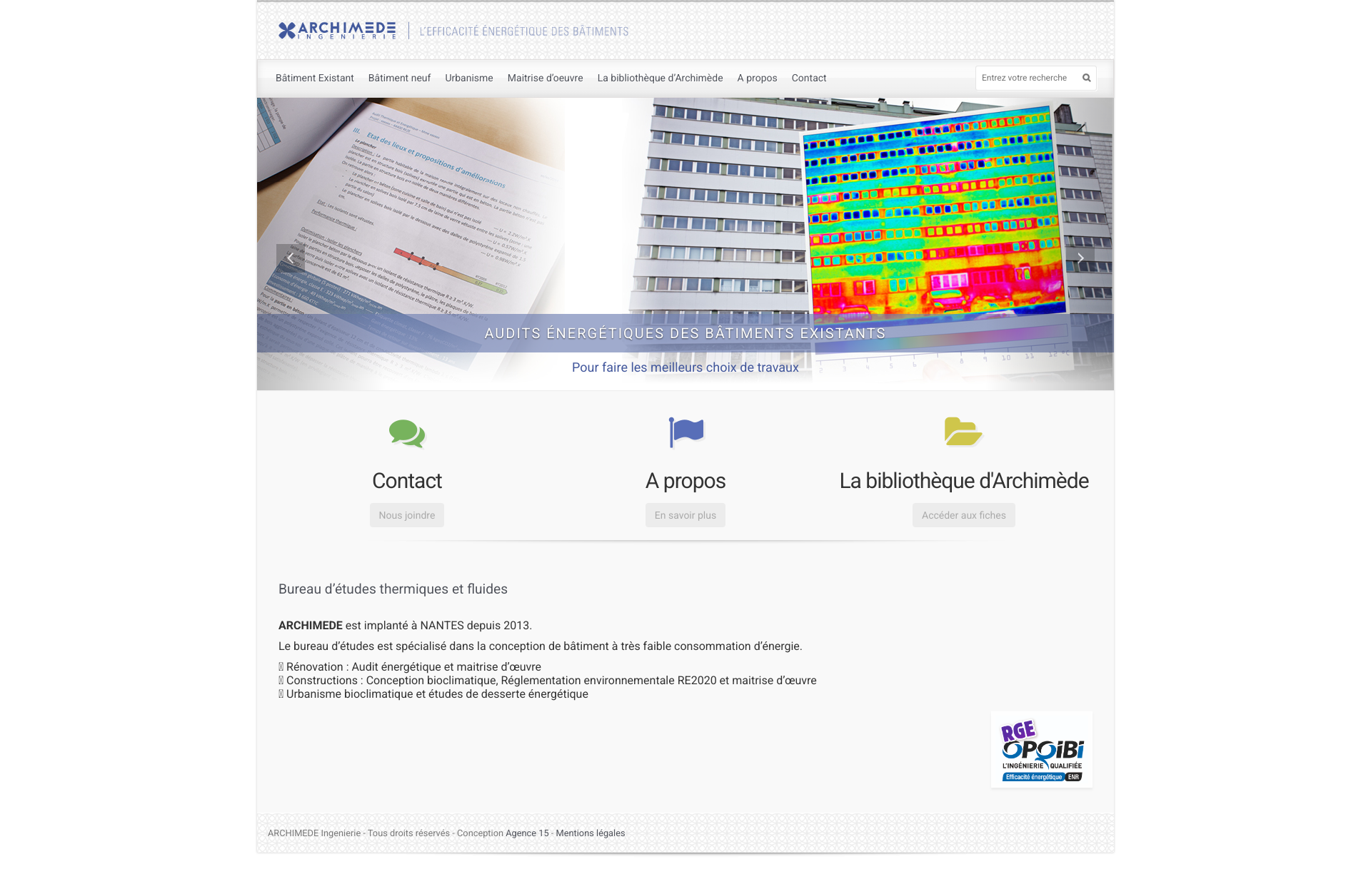 Aperçu du site