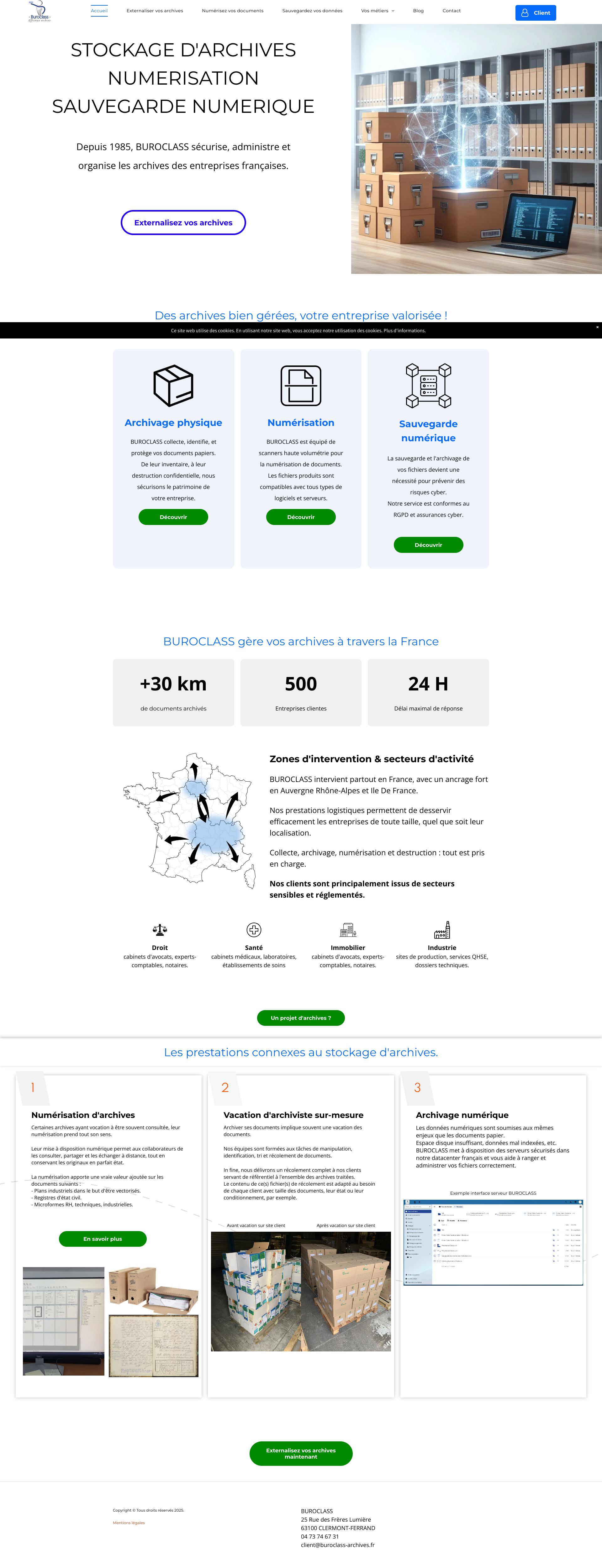 Aperçu du site