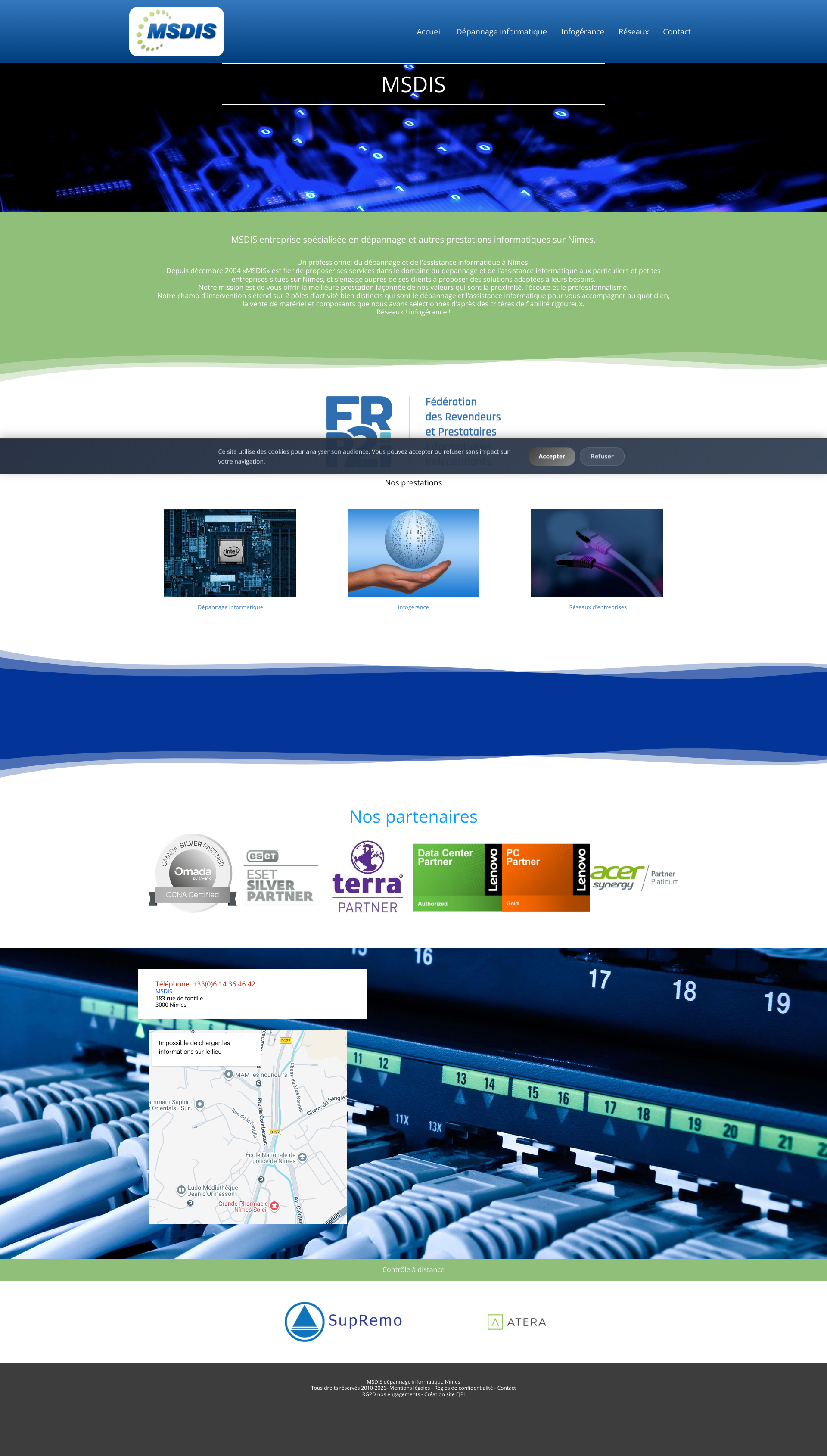 Aperçu du site