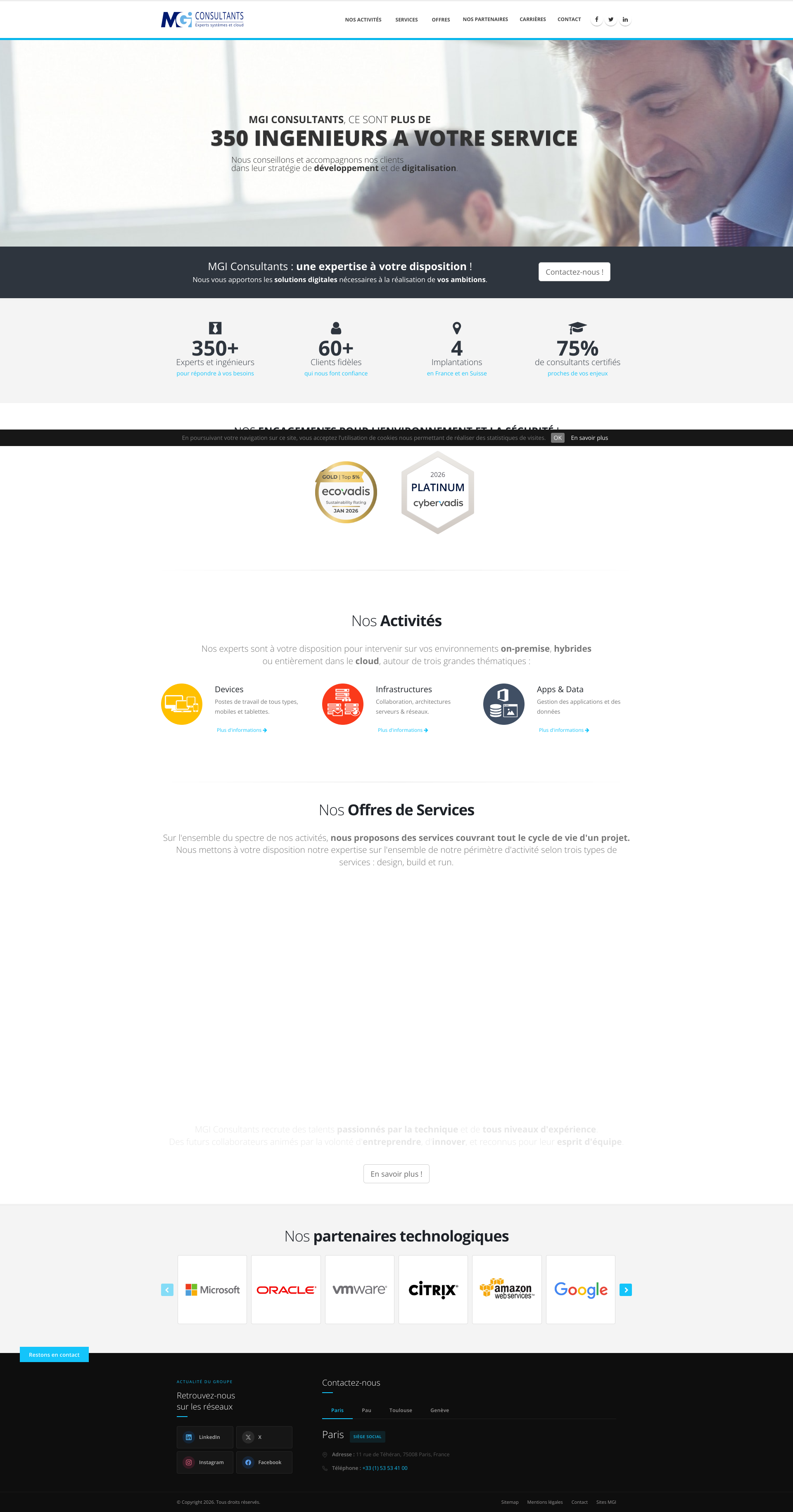 Aperçu du site