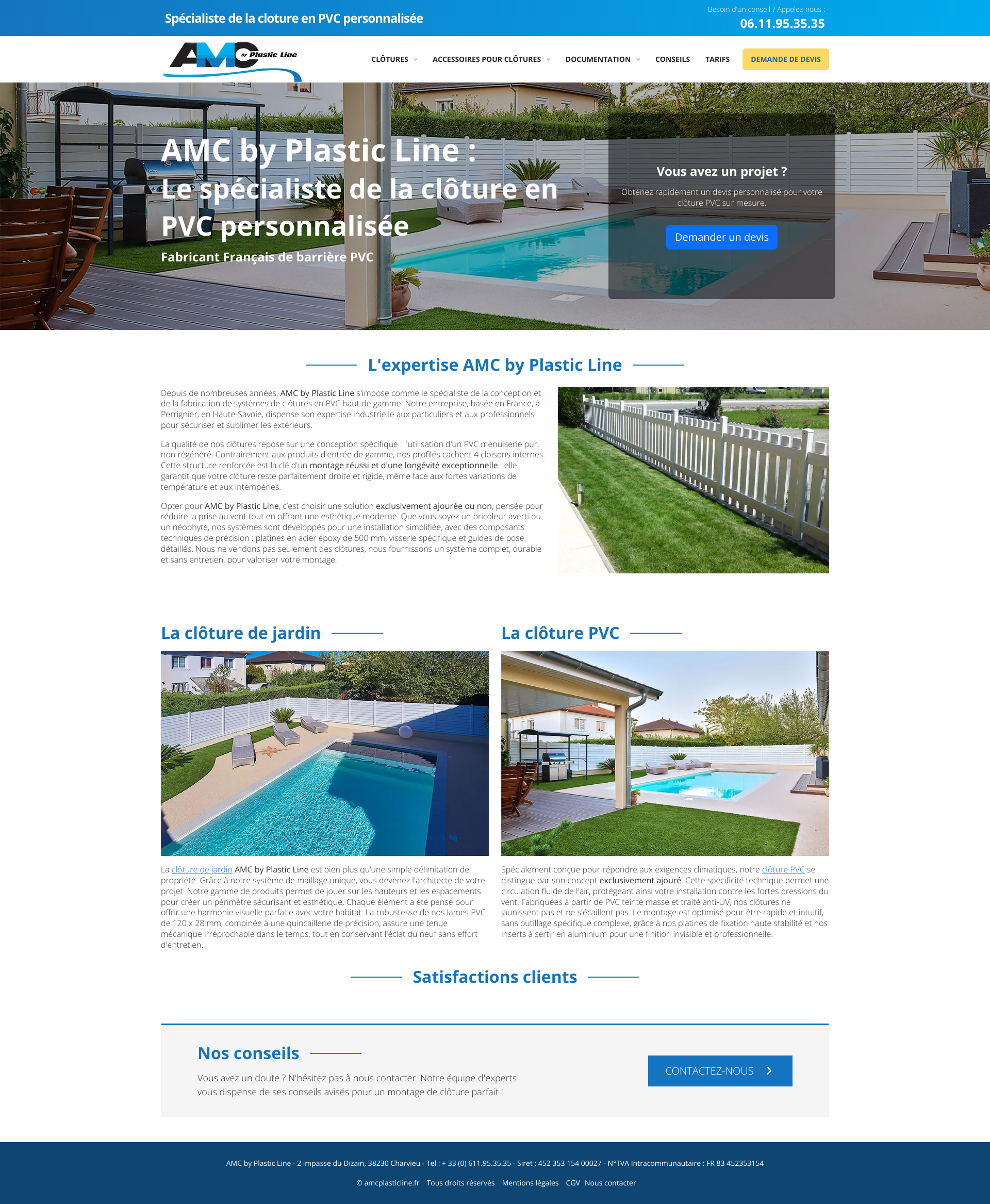 Aperçu du site